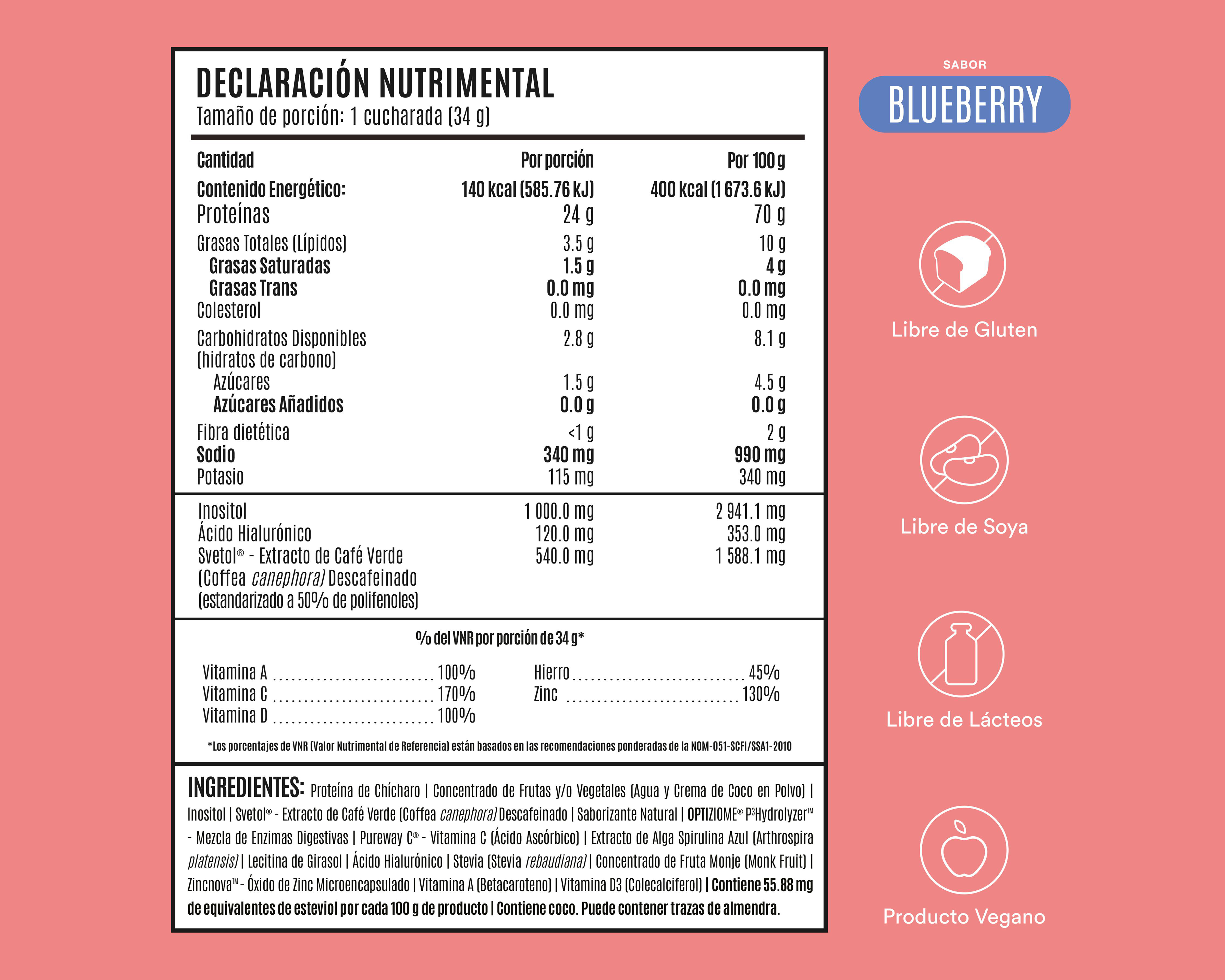 Foto 5 pulgar | Proteína Vegetal Birdman Fitmingo Sabor Blueberry 1.02 kg