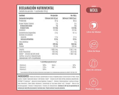 Foto 4 | Proteína Vegetal Birdman Fitmingo Sabor Moka 1.02 kg