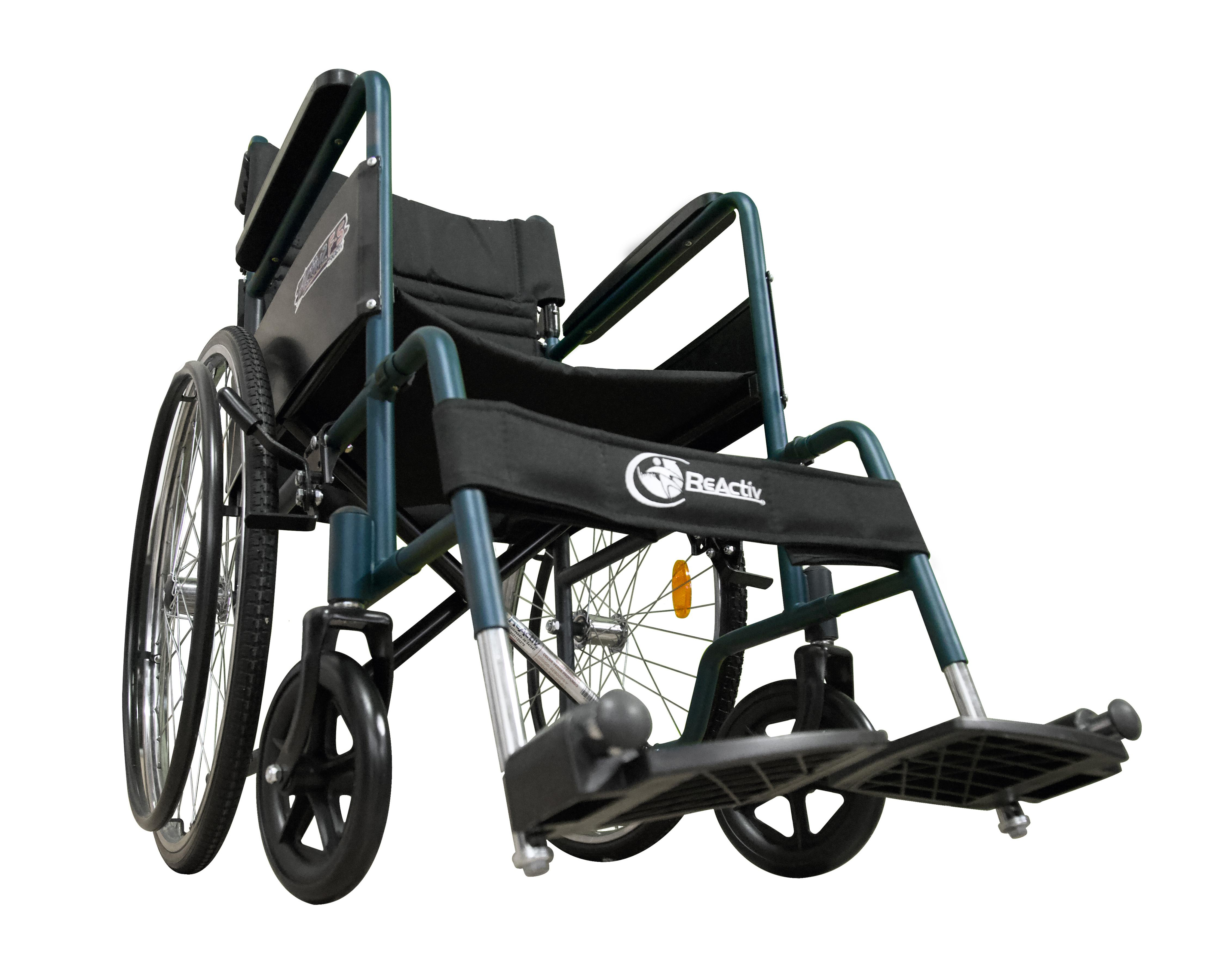 Foto 2 | Silla de Ruedas Reactiv Plegable con Descansapiés Desmontable