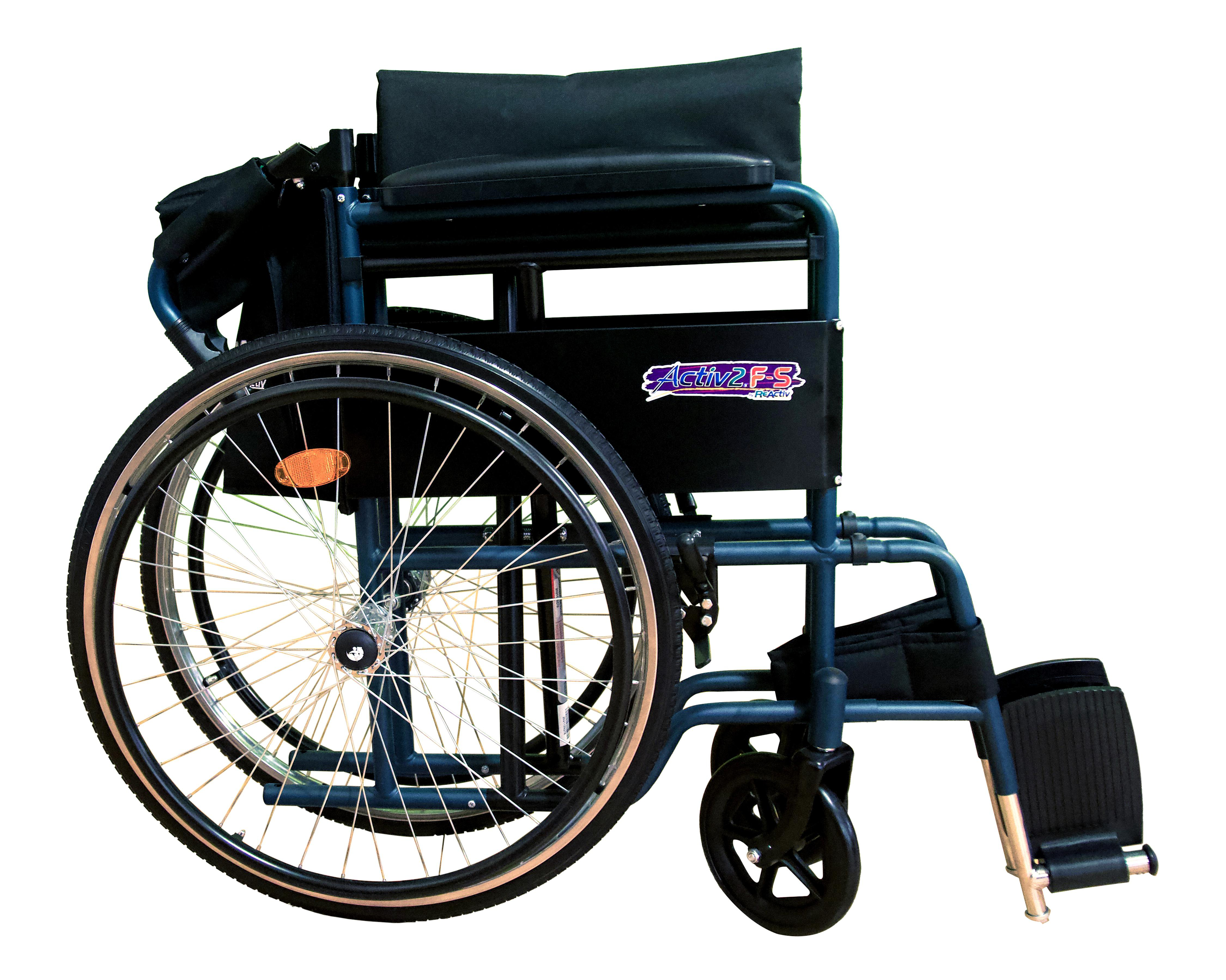 Foto 4 pulgar | Silla de Ruedas Reactiv Plegable con Descansapiés Desmontable