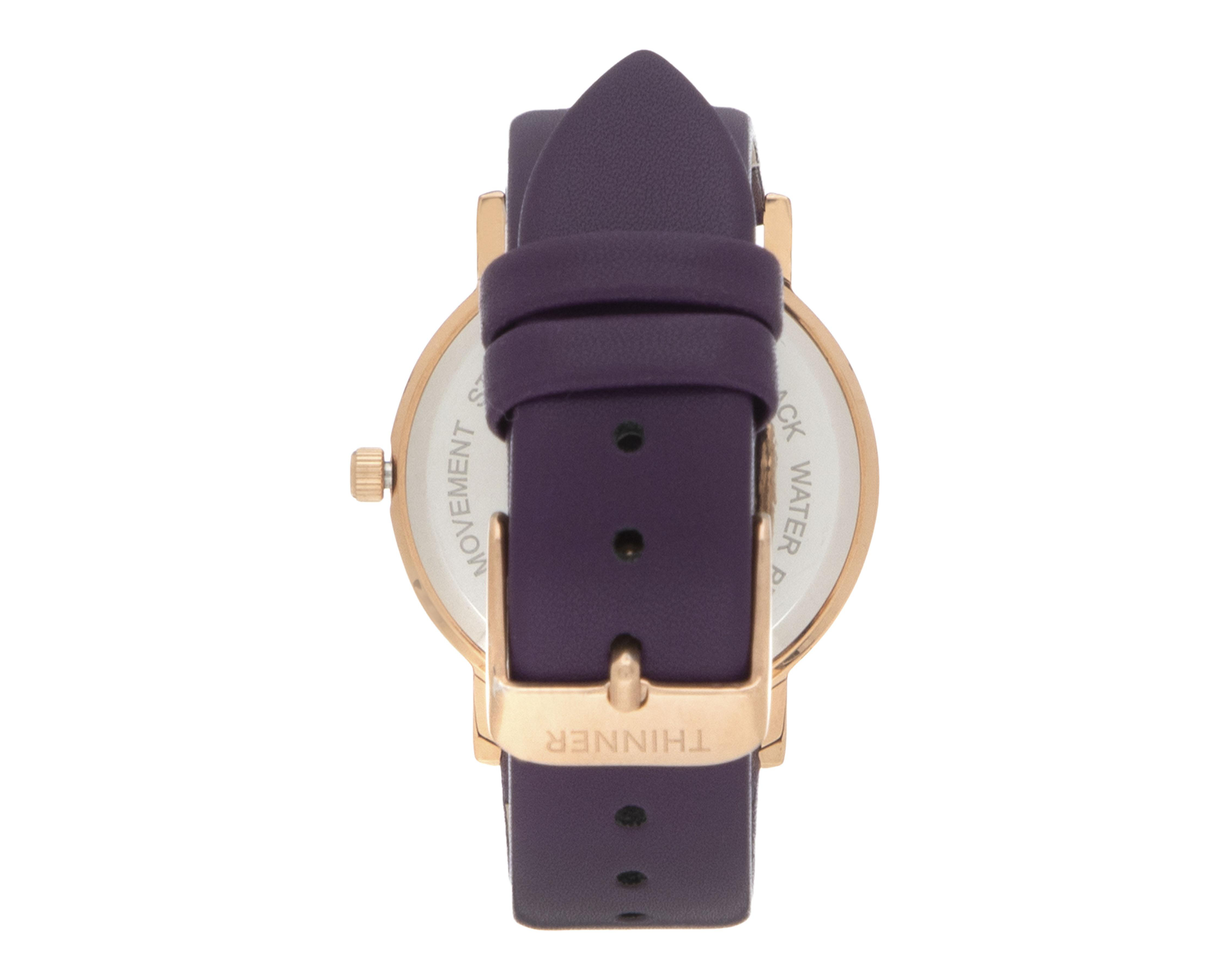 Foto 4 pulgar | Reloj Thinner UT-A8113 Morado