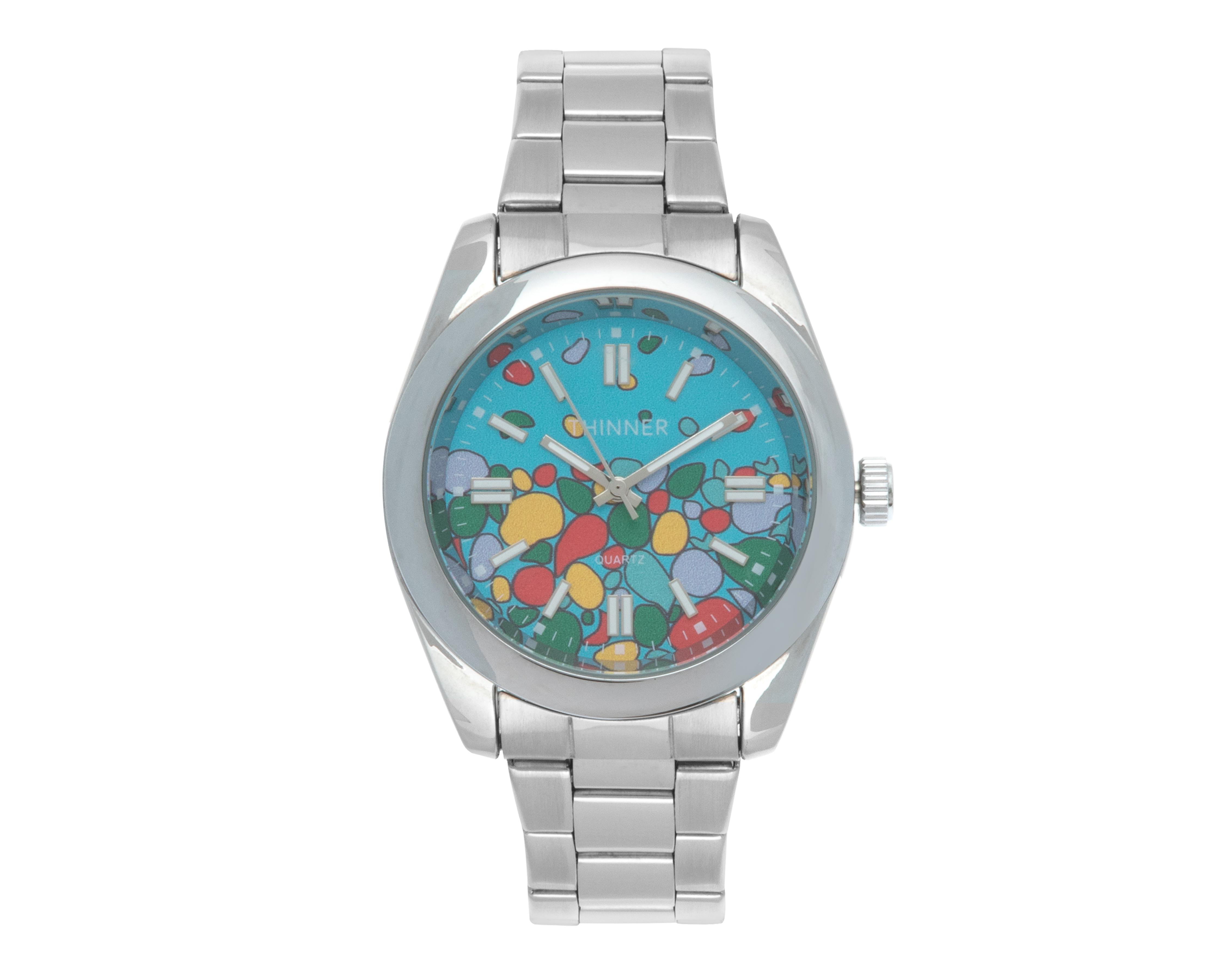 Foto 1 | Reloj para Mujer Thinner Plateado LB-M1401