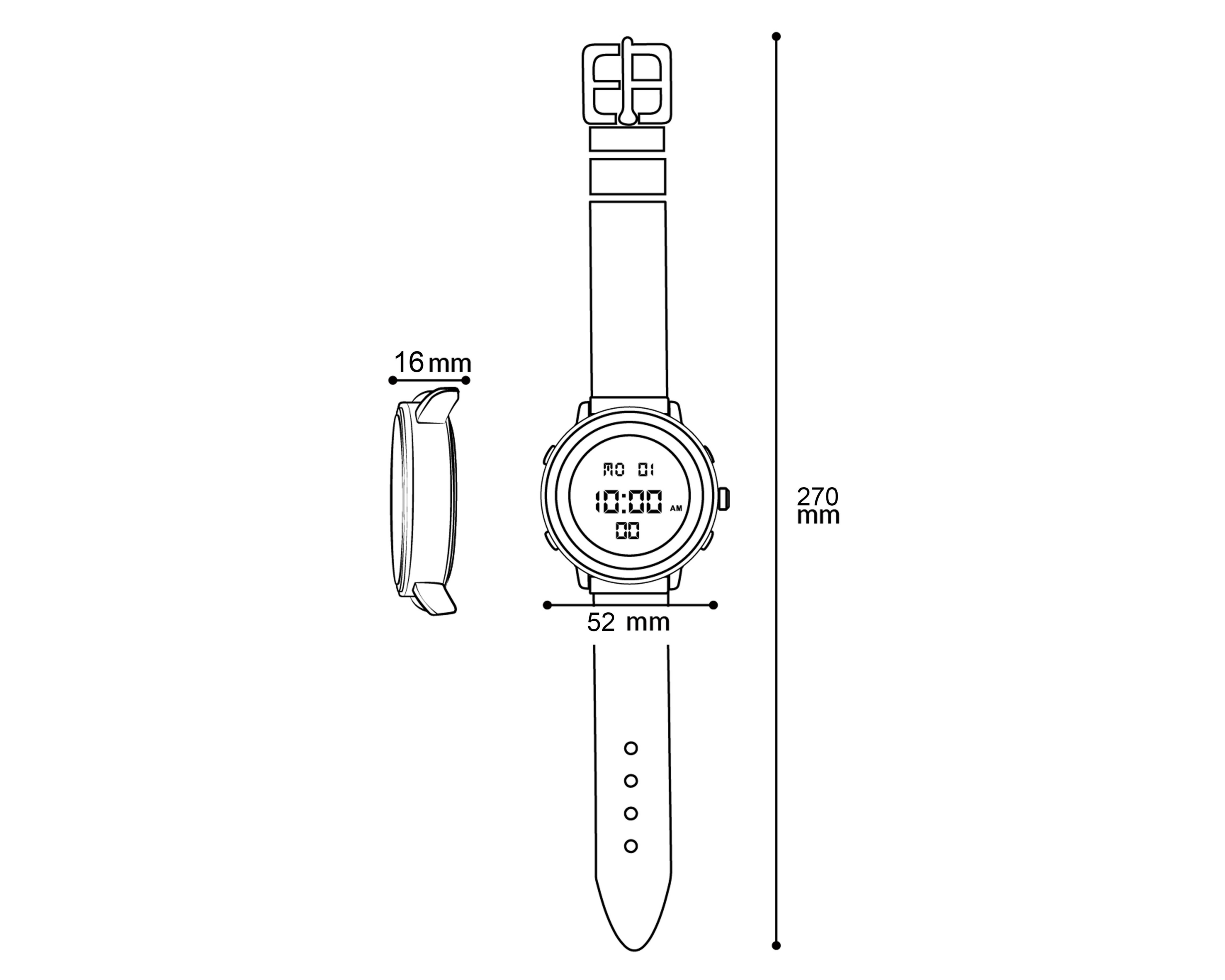 Foto 7 pulgar | Reloj Refill K3063-97-B2 Negro