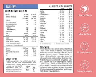 Foto 3 | Proteína Vegetal Birdman Fitmingo Sabor Blueberry 510 g