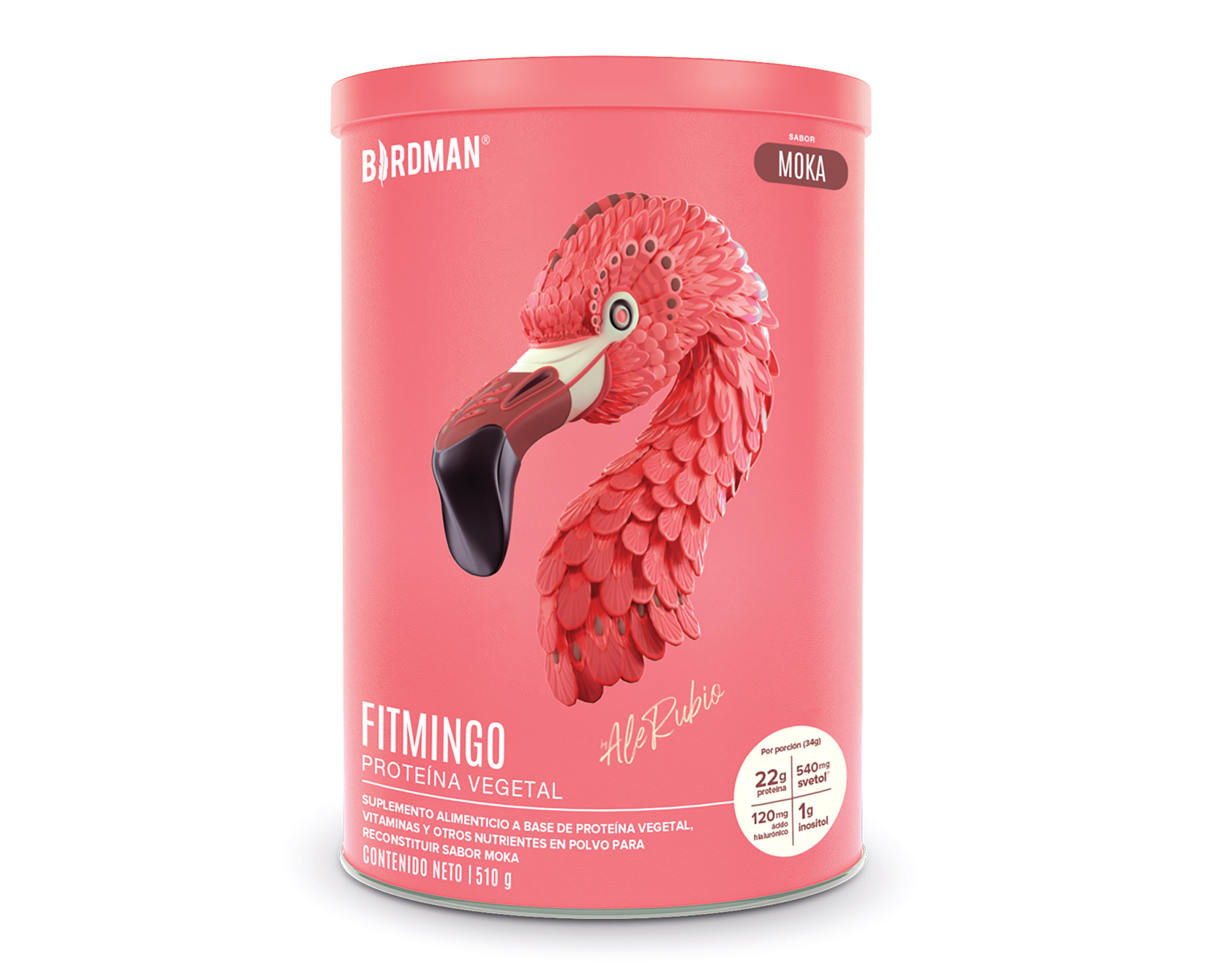 Foto 2 pulgar | Proteína Vegetal Birdman Fitmingo Sabor Moka 510 g