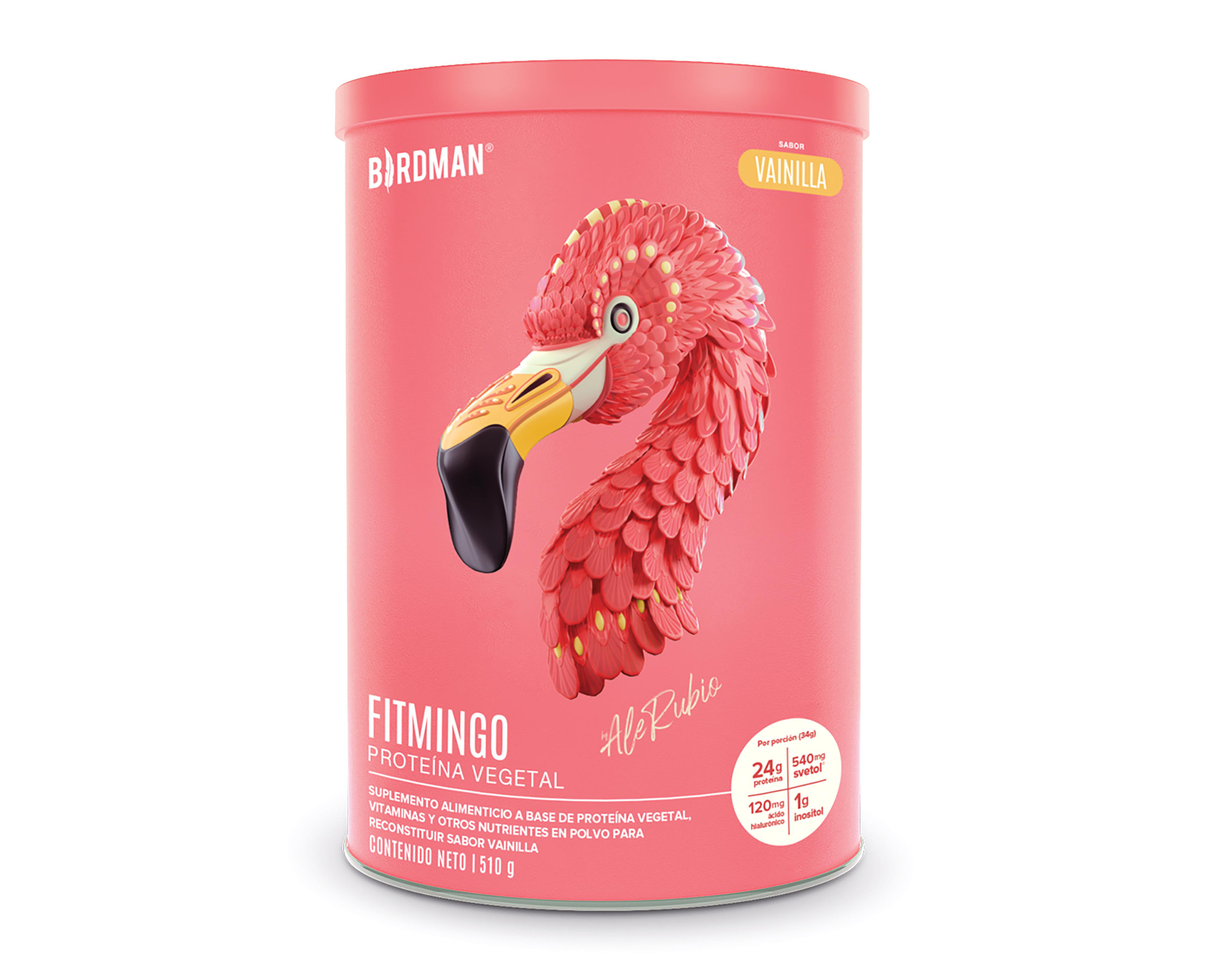 Foto 2 pulgar | Proteína Vegetal Birdman Fitmingo Sabor Vainilla 510 g