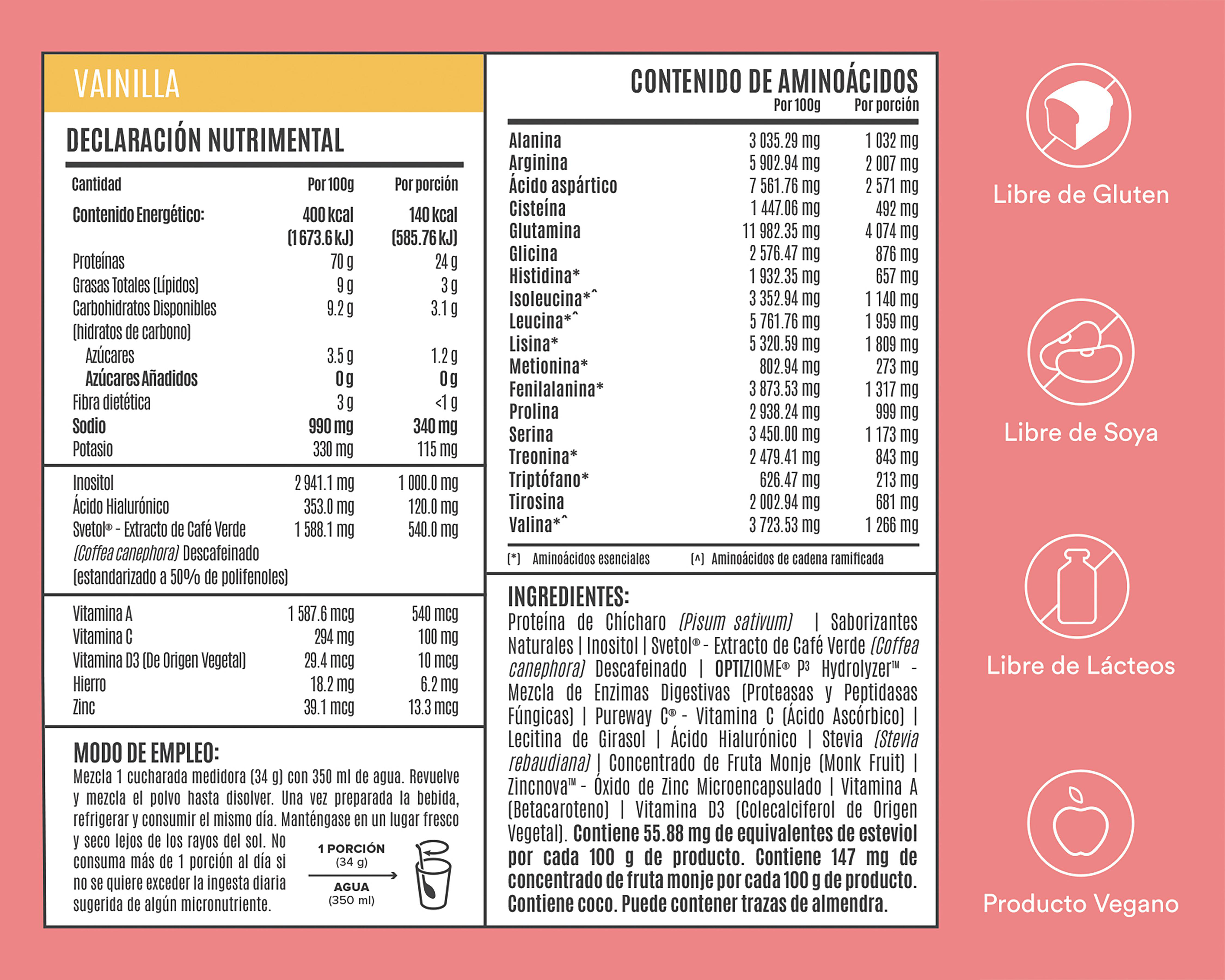 Foto 3 | Proteína Vegetal Birdman Fitmingo Sabor Vainilla 510 g