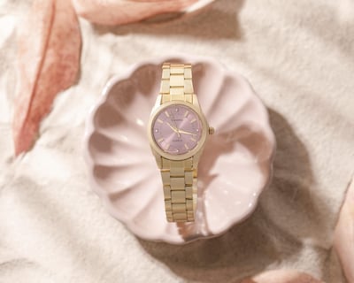 Foto 5 | Reloj para Mujer Sahara AMV230744 Dorado