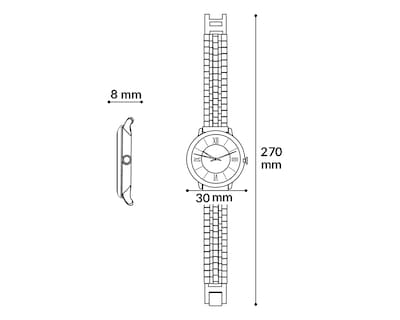 Foto 6 | Reloj para Mujer Sahara AMV230744 Dorado