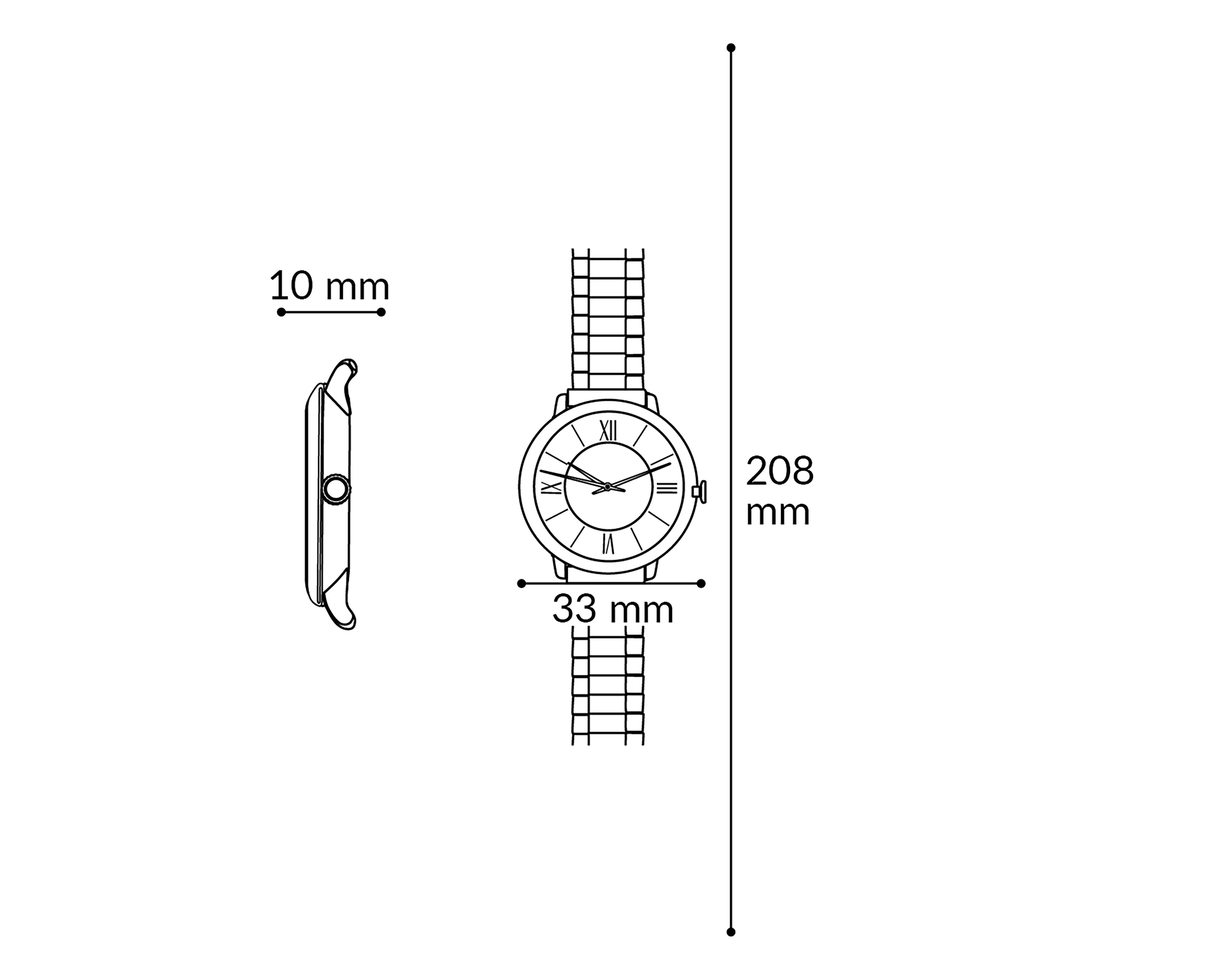 Foto 5 | Reloj Sahara AMV230750 Blanco