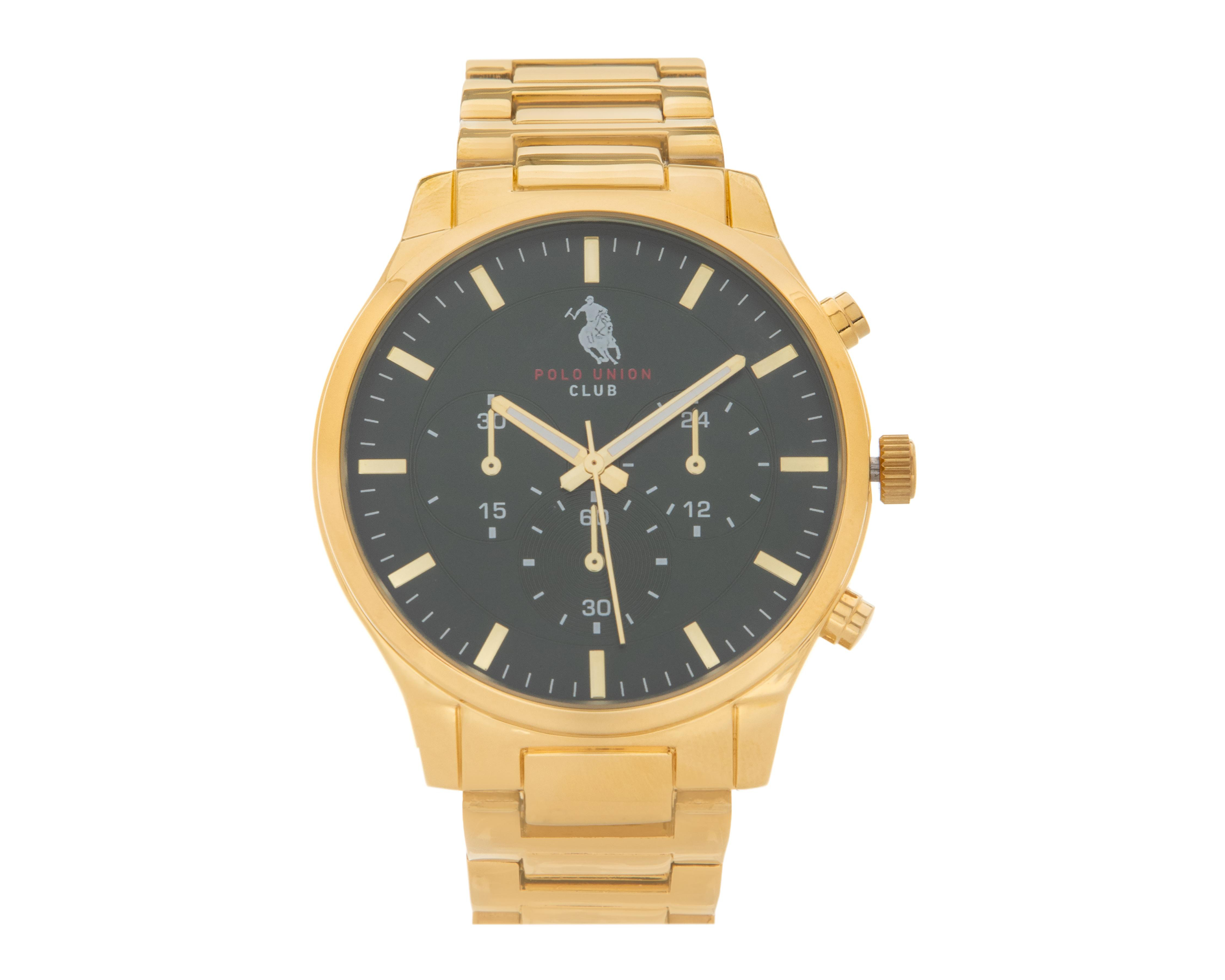Foto 1 | Reloj Polo Union Club PUC004CA Dorado
