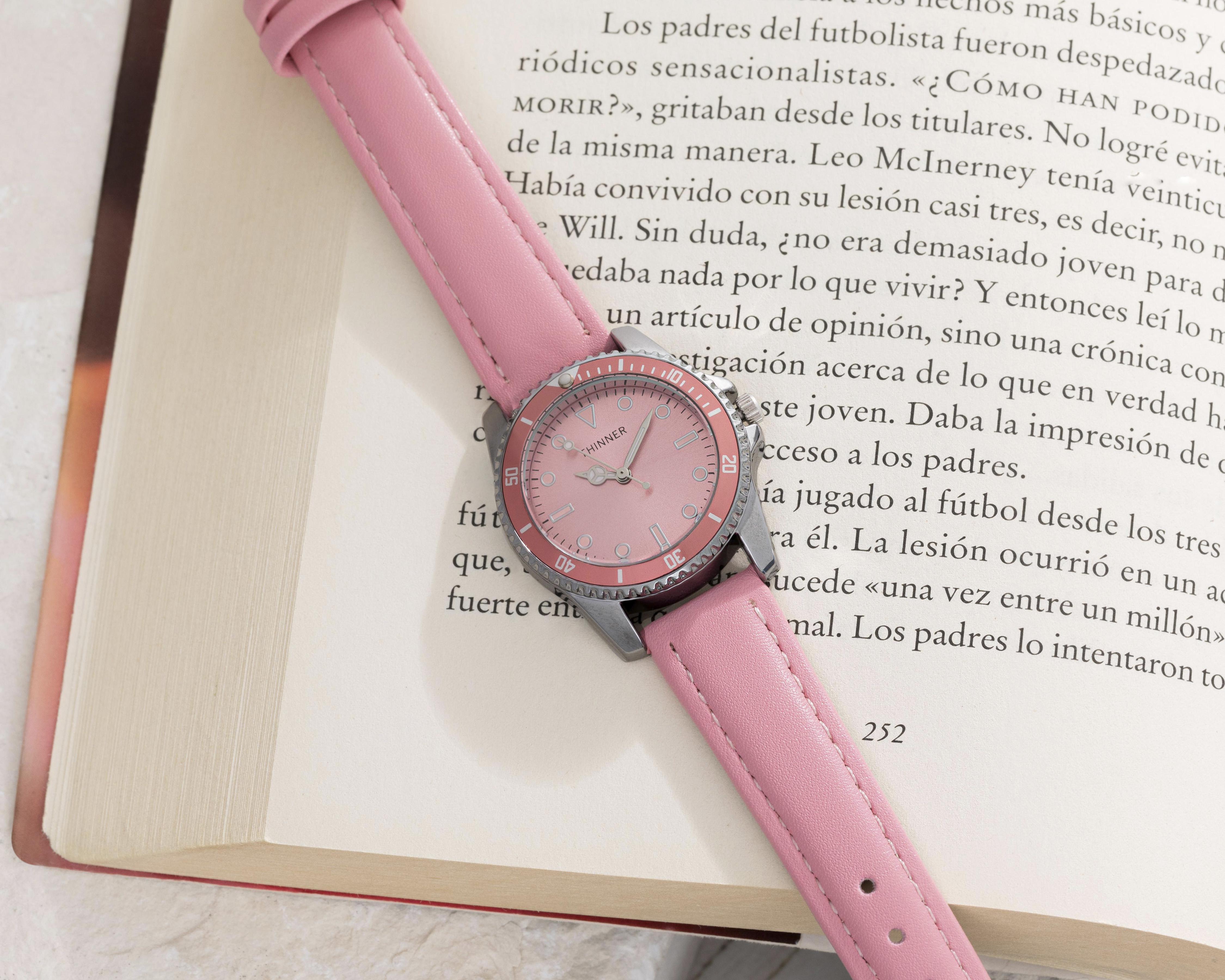 Foto 6 pulgar | Reloj Thinner AMV230760 Rosa