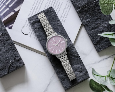 Foto 6 | Reloj para Mujer Thinner LW5646A Plateado