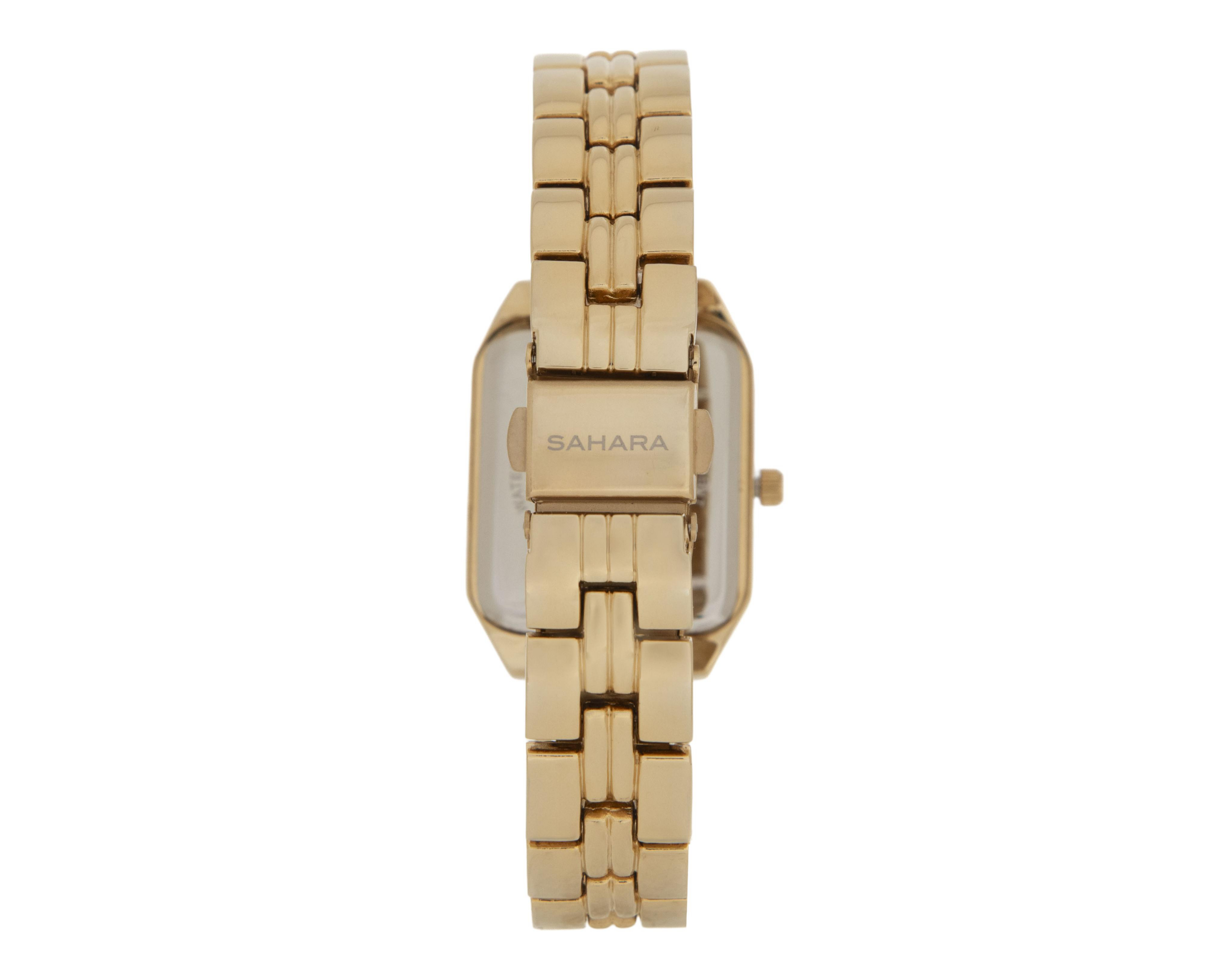 Foto 5 pulgar | Reloj para Mujer Sahara Dorado P3772 con 1 Accesorio