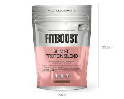 Foto 2 | Proteína Fitboost Slim Fit Sabor Chocolate sin Gluten 450 g