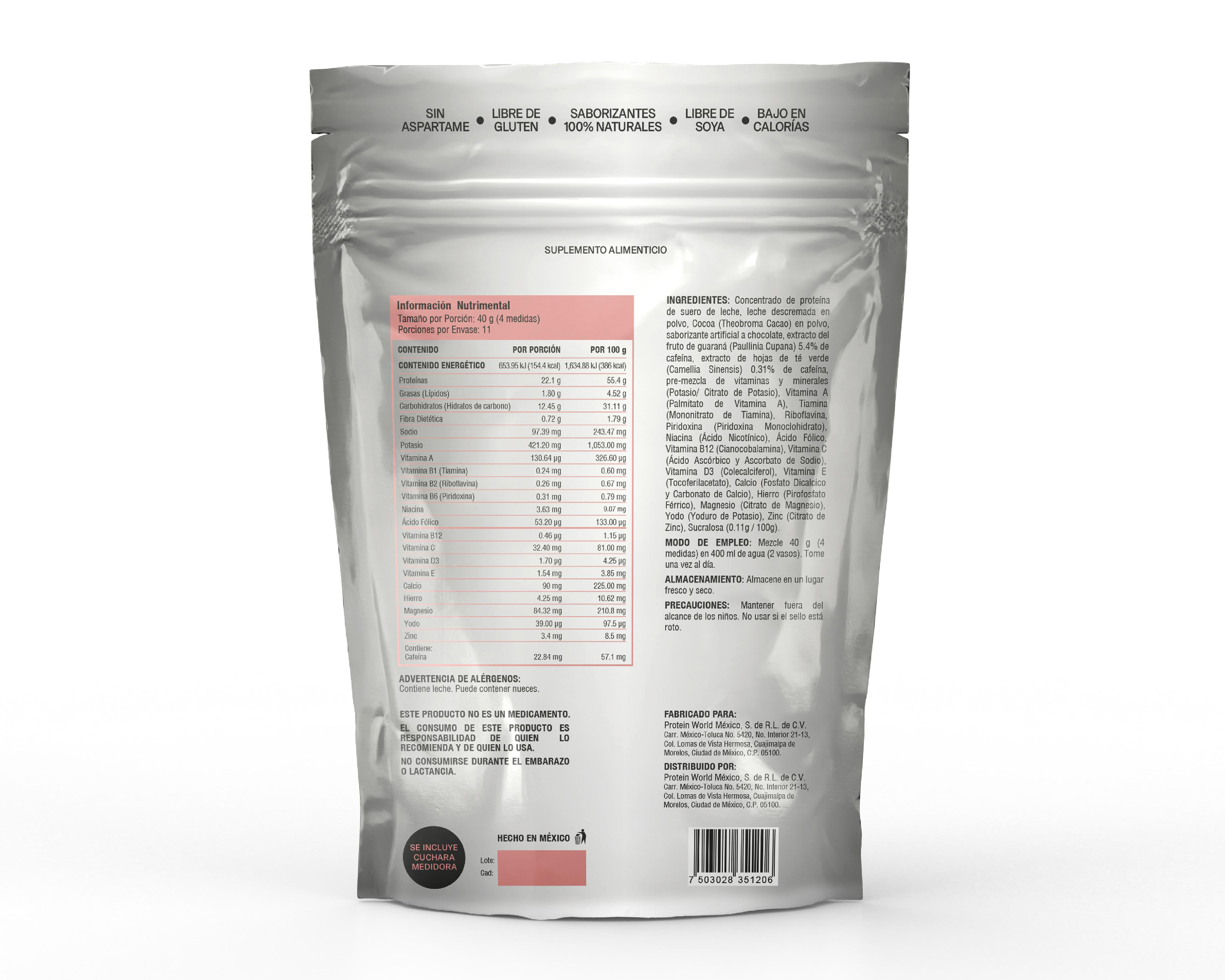 Foto 4 pulgar | Proteína Fitboost Slim Fit Sabor Chocolate sin Gluten 450 g