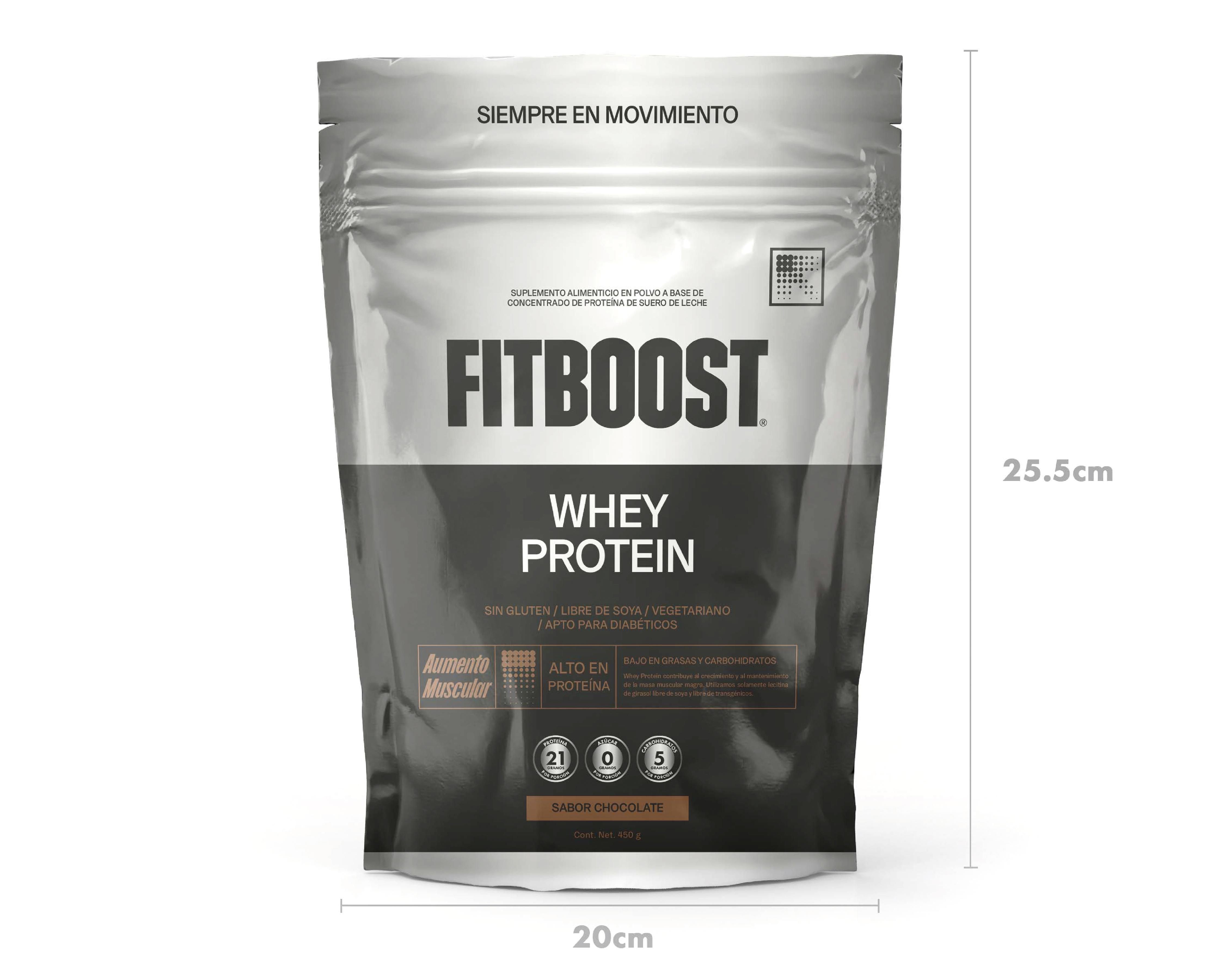 Foto 3 pulgar | Proteína Fitboost Slim Fit Sabor Chocolate sin Gluten 450 g