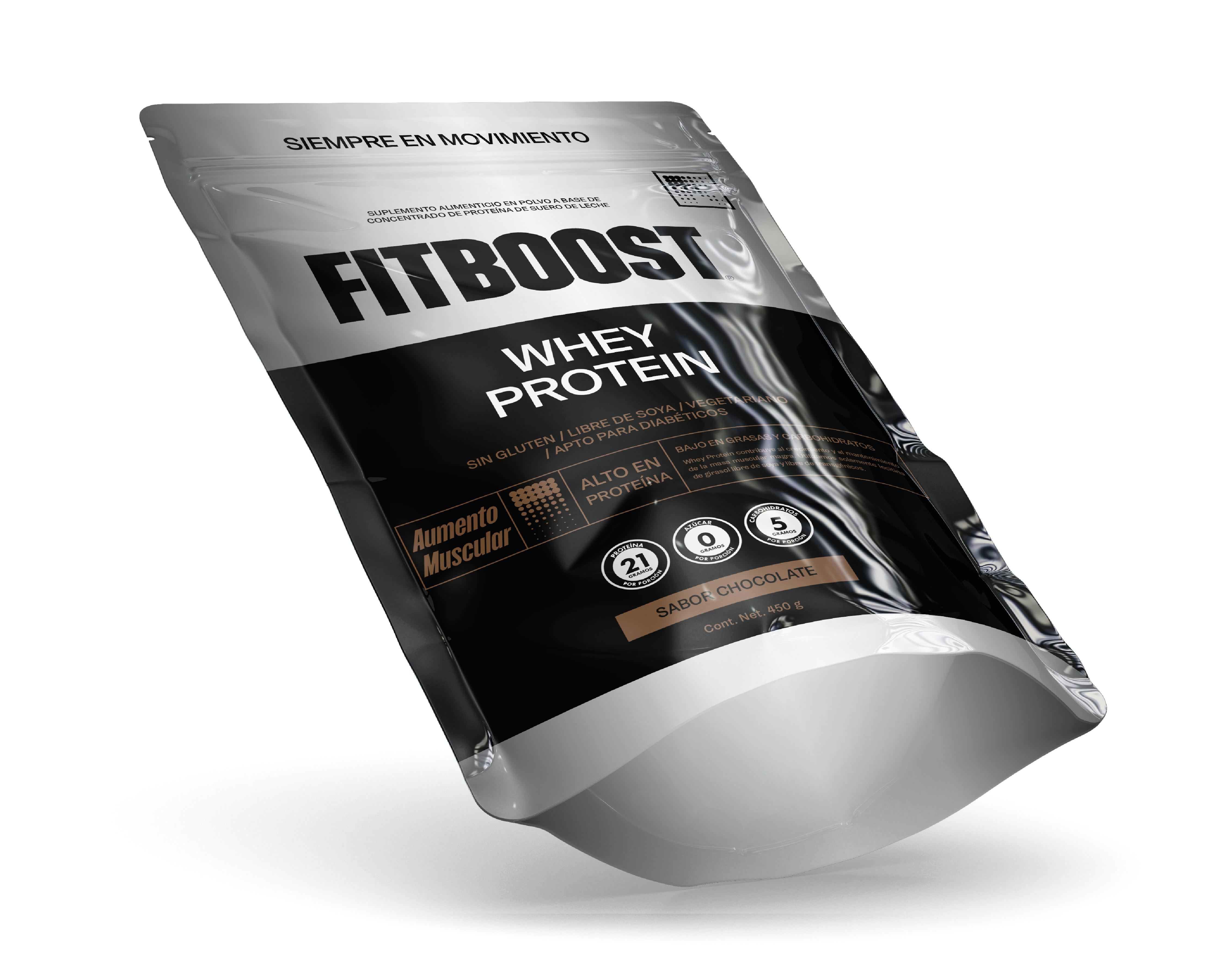 Foto 5 pulgar | Proteína Fitboost Slim Fit Sabor Chocolate sin Gluten 450 g