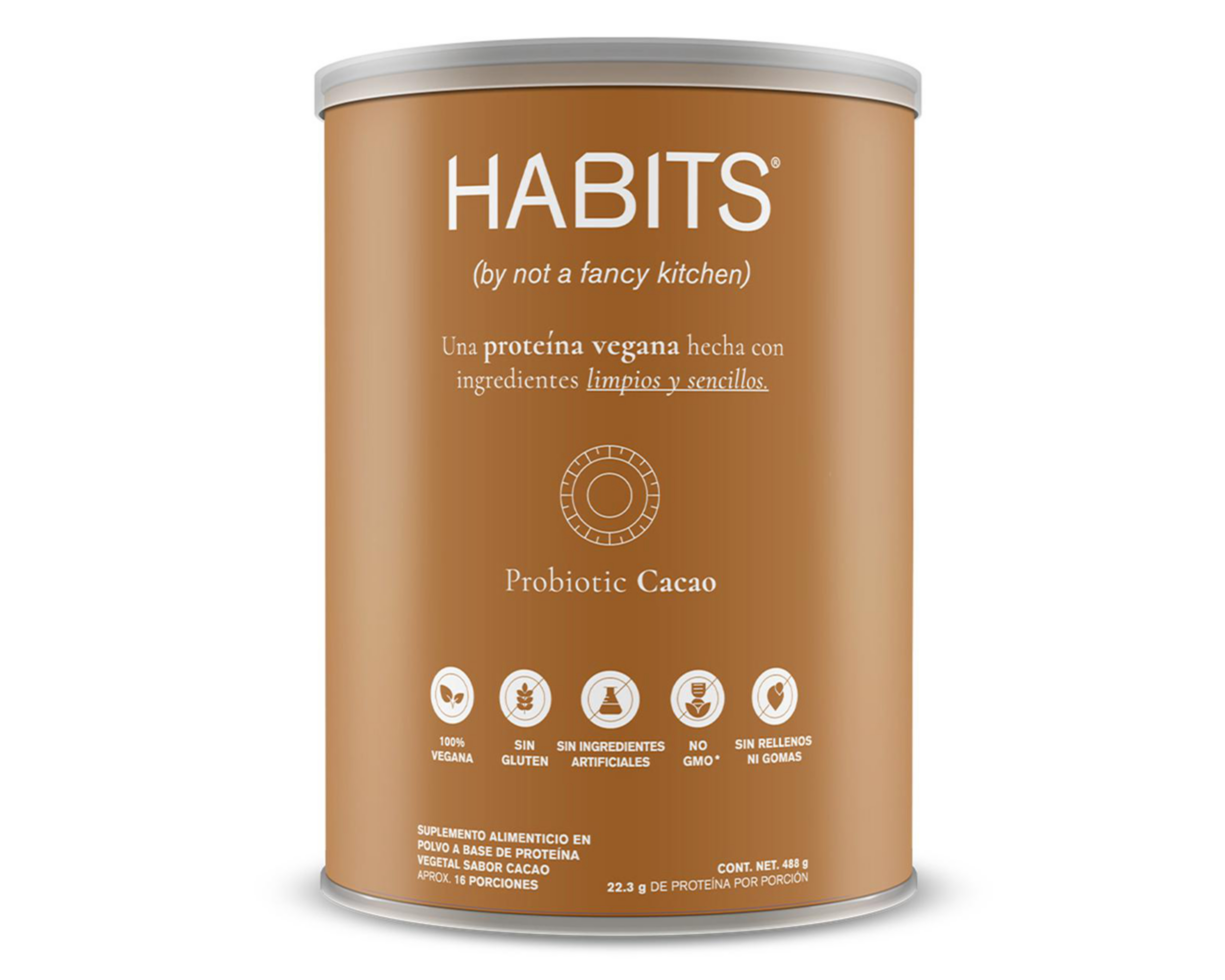 Proteína Vegetal Habits Sabor Cacao 488 g