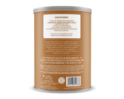 Foto 3 | Proteína Vegetal Habits Sabor Cacao 488 g