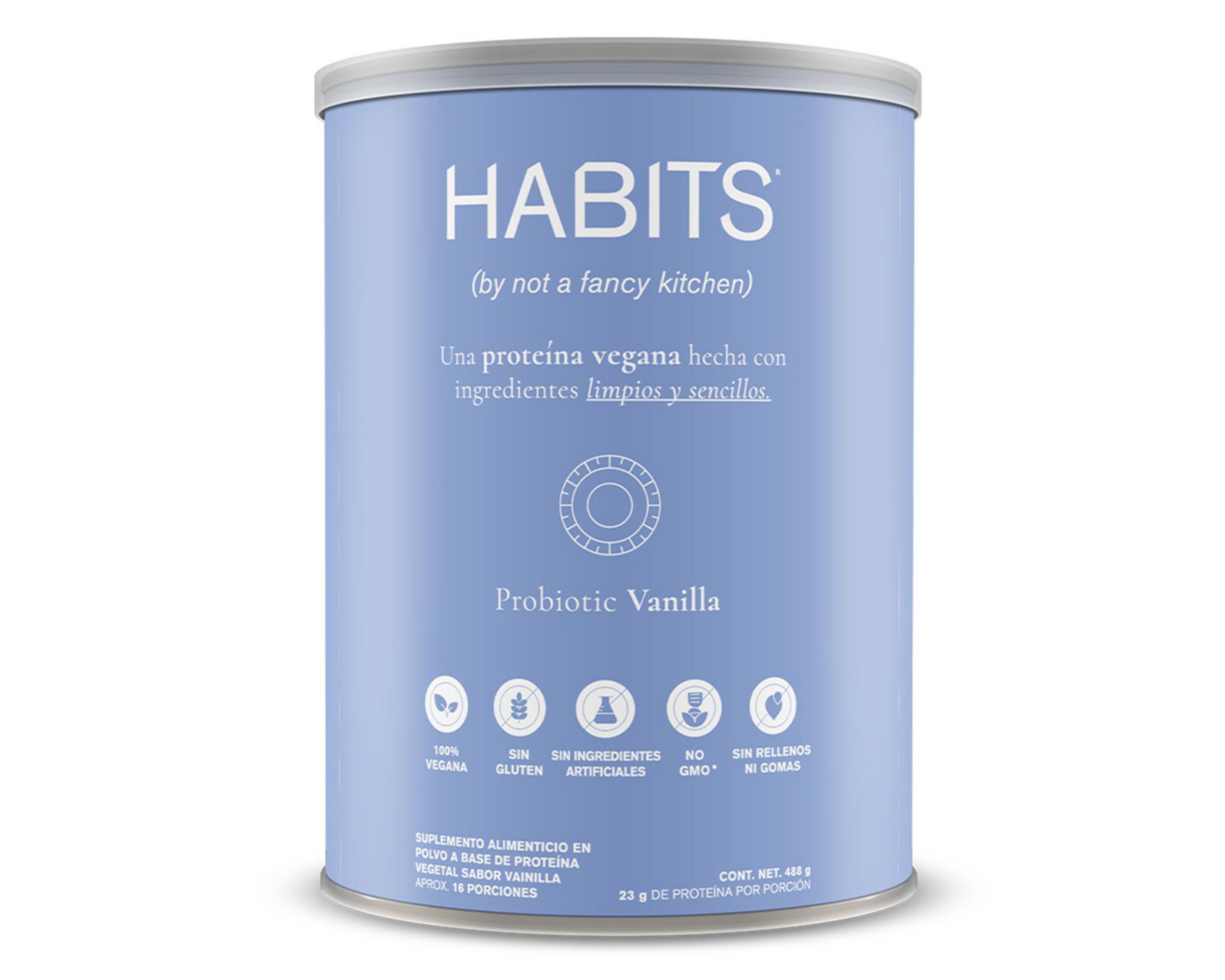 Foto 1 | Proteína Vegetal Habits Sabor Vainilla 488 g