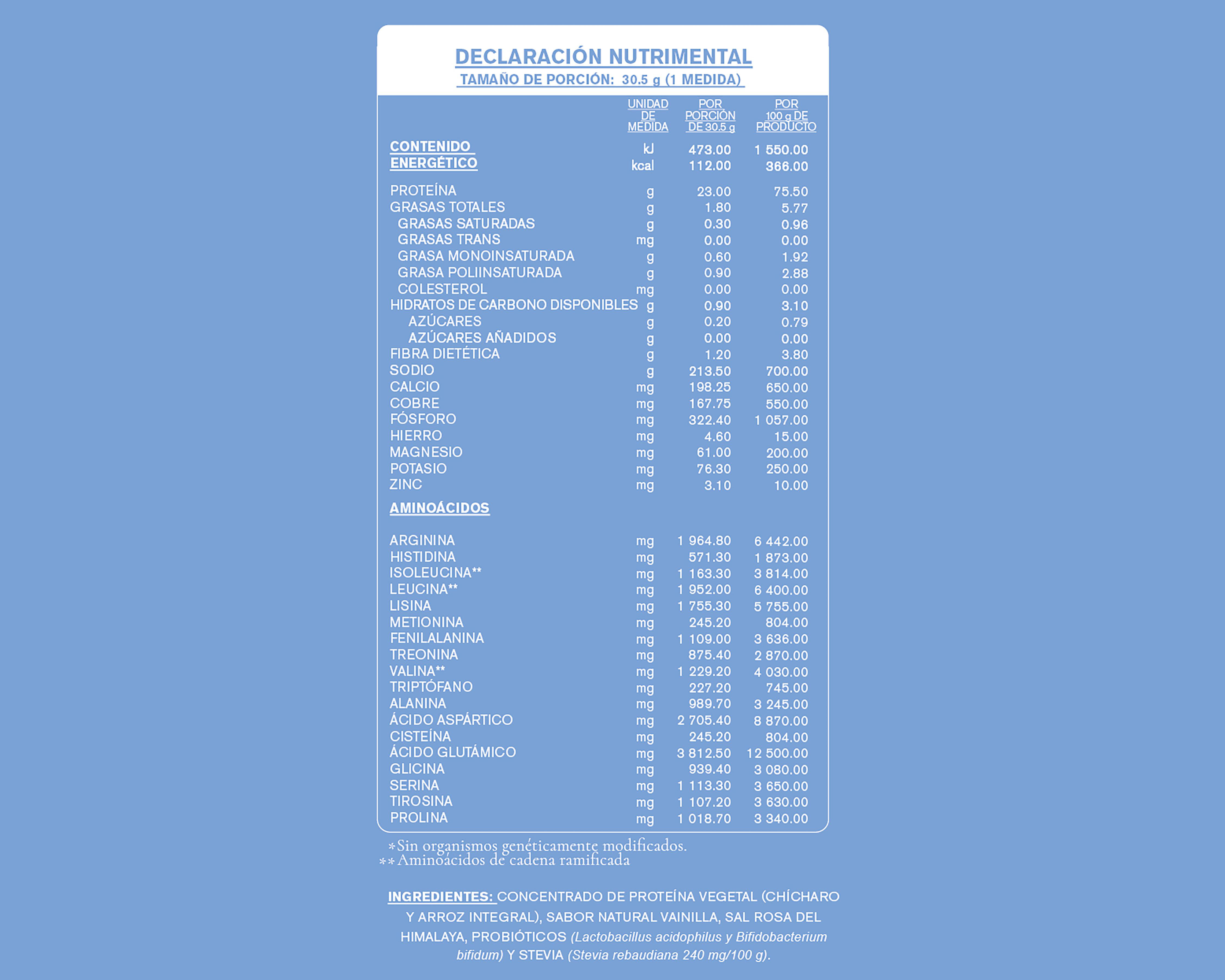 Foto 4 | Proteína Vegetal Habits Sabor Vainilla 488 g