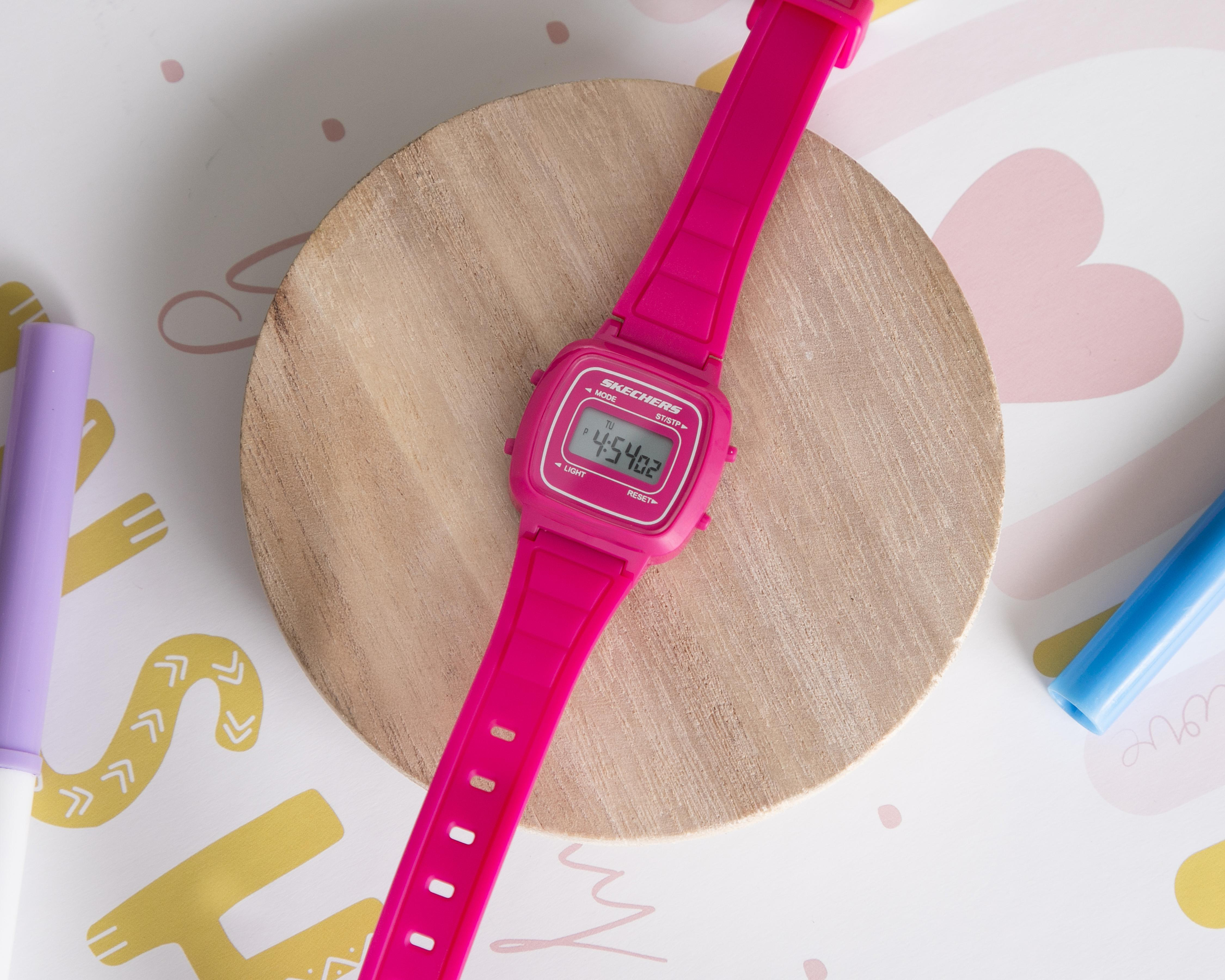Foto 7 pulgar | Reloj para Mujer Skechers SR2140 Rosa Fucsia