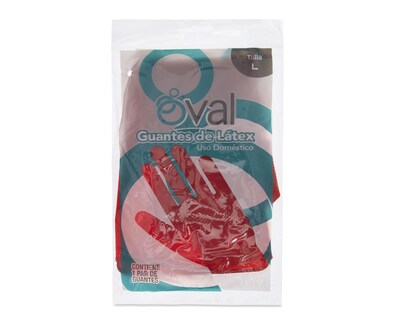 Foto 3 | Guantes de Látex para Limpieza Oval Grande