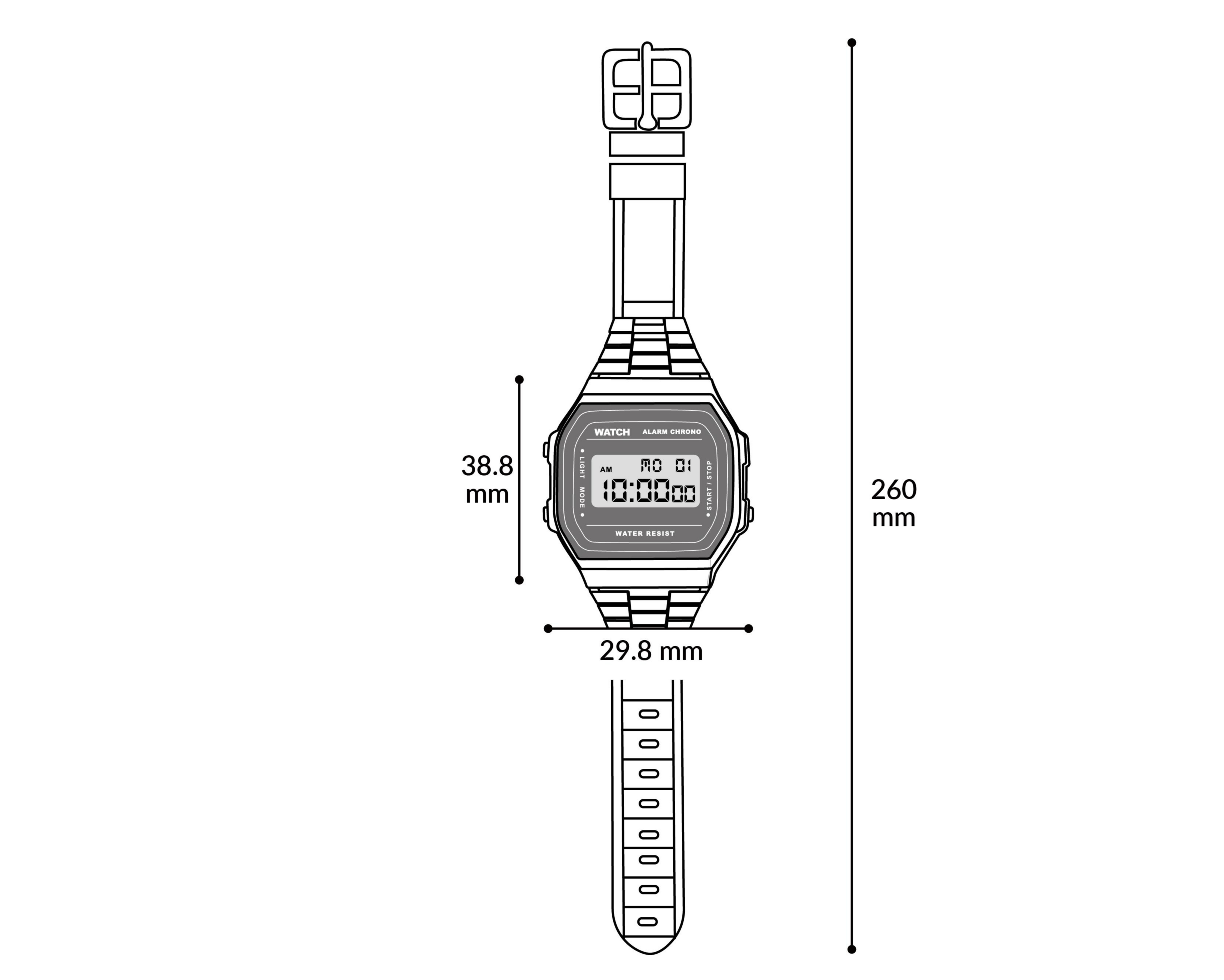 Foto 6 pulgar | Reloj Casio AQ-230A-7AVT Plateado