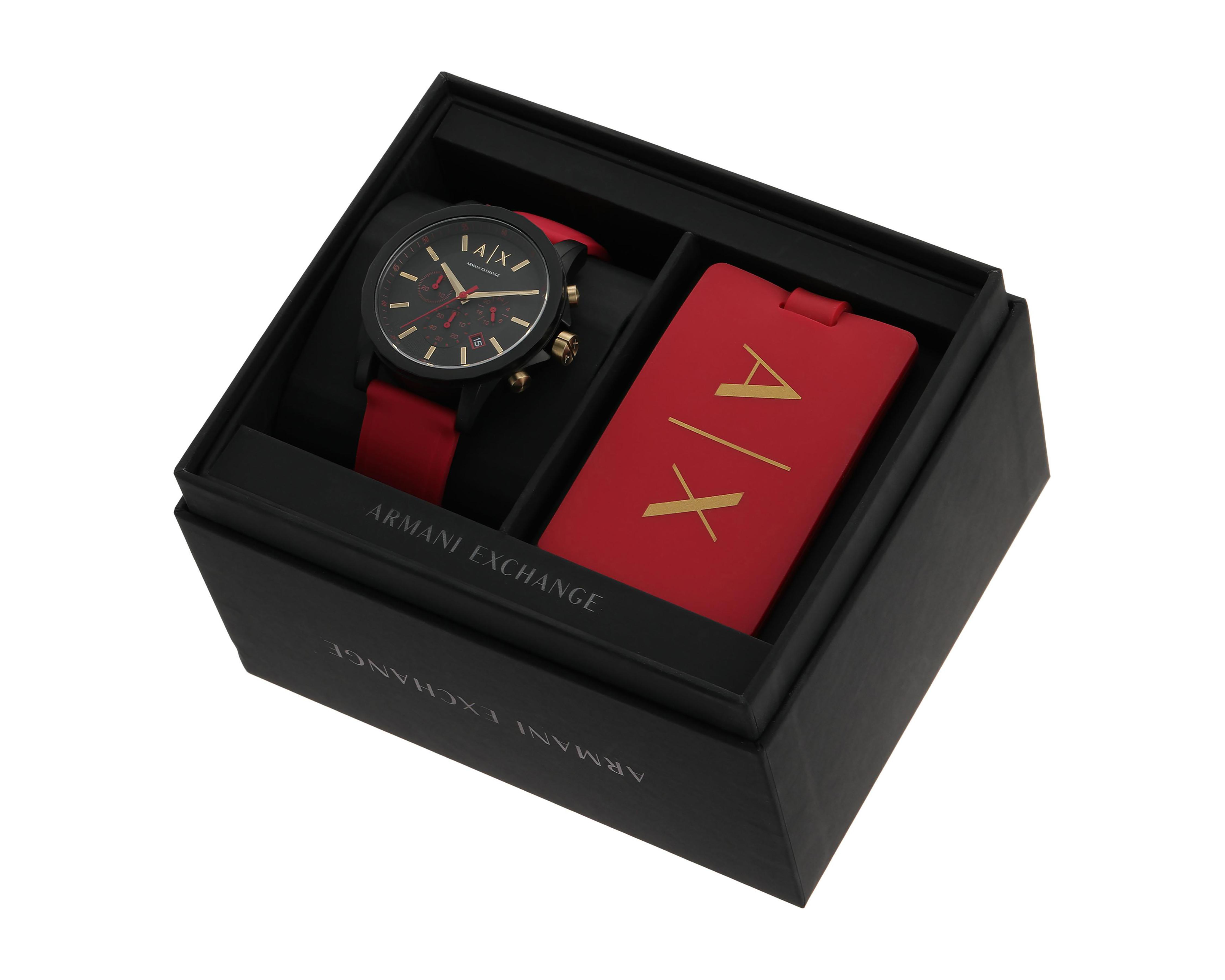 Foto 6 pulgar | Reloj Armani Exchange AX7152 Rojo con Accesorio