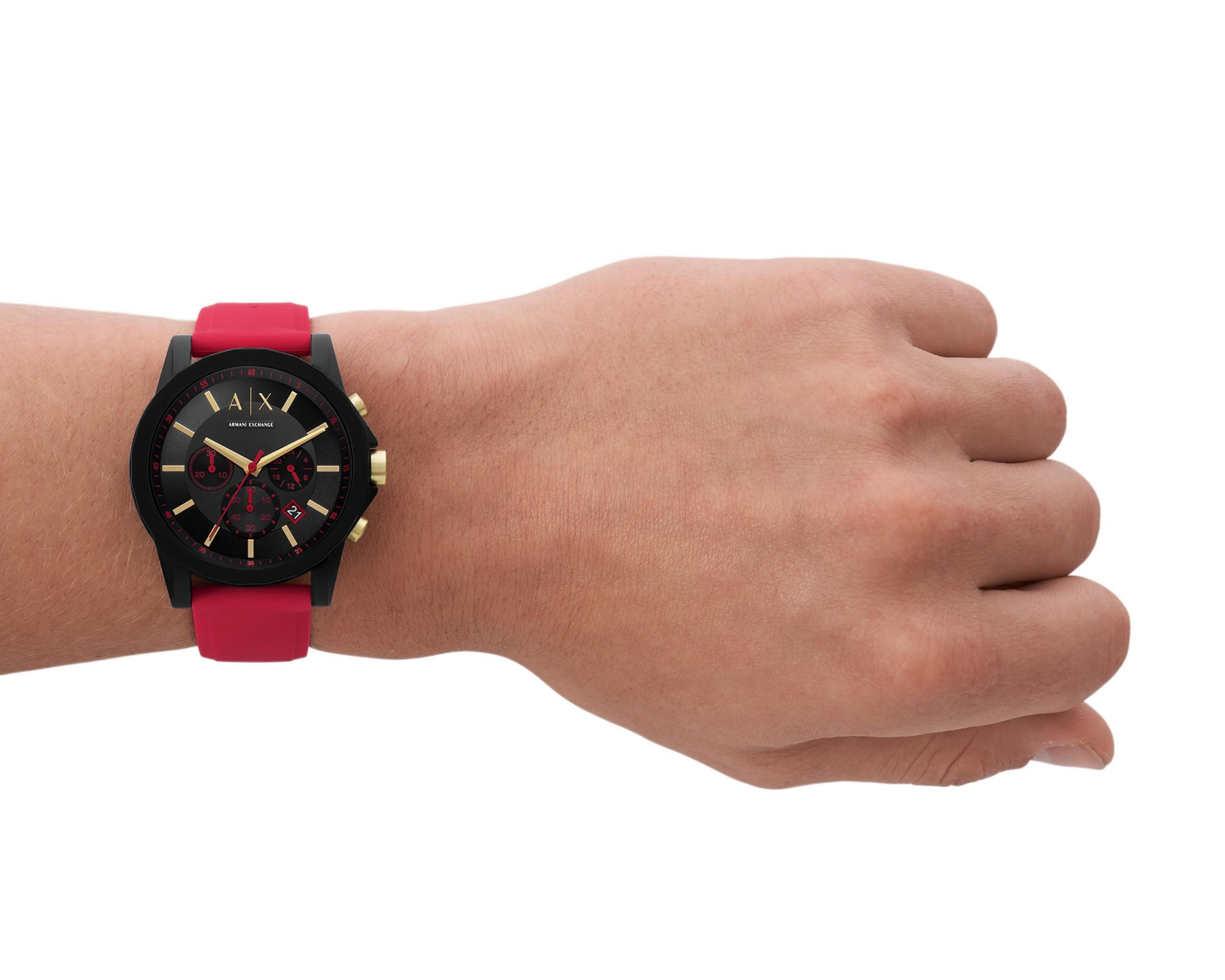Foto 7 pulgar | Reloj Armani Exchange AX7152 Rojo con Accesorio