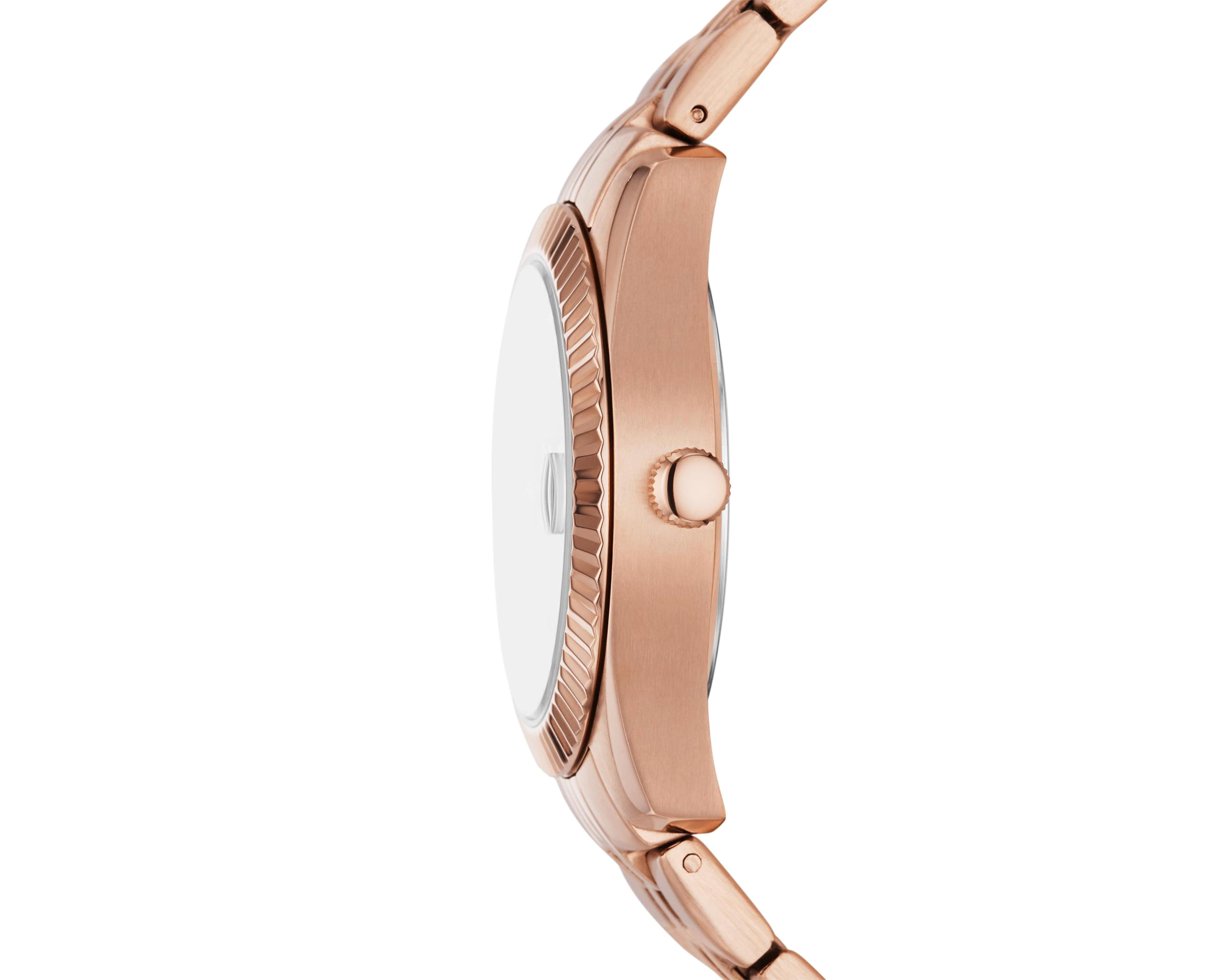 Foto 4 pulgar | Reloj Fossil ES5324 Oro Rosa