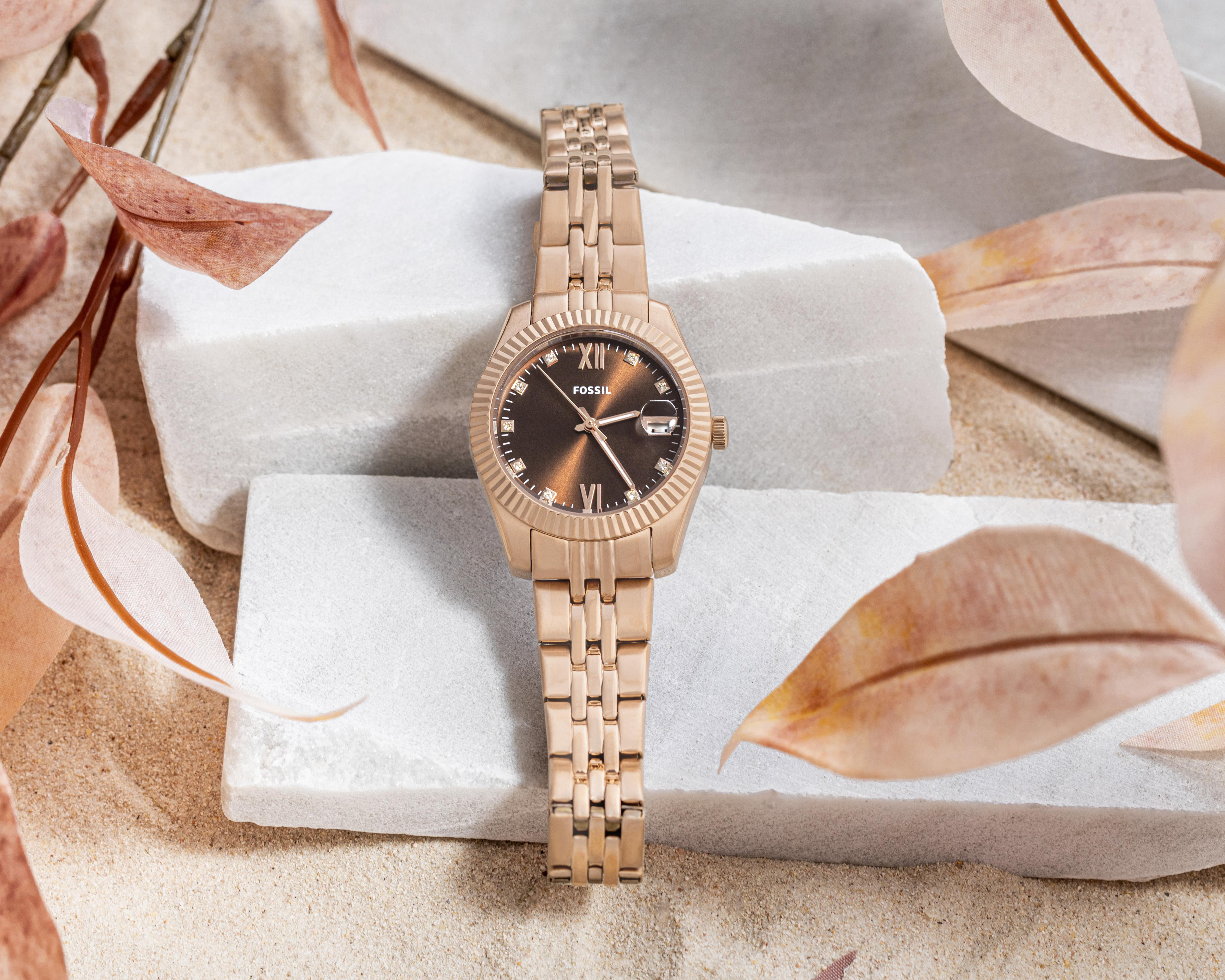 Foto 8 pulgar | Reloj Fossil ES5324 Oro Rosa