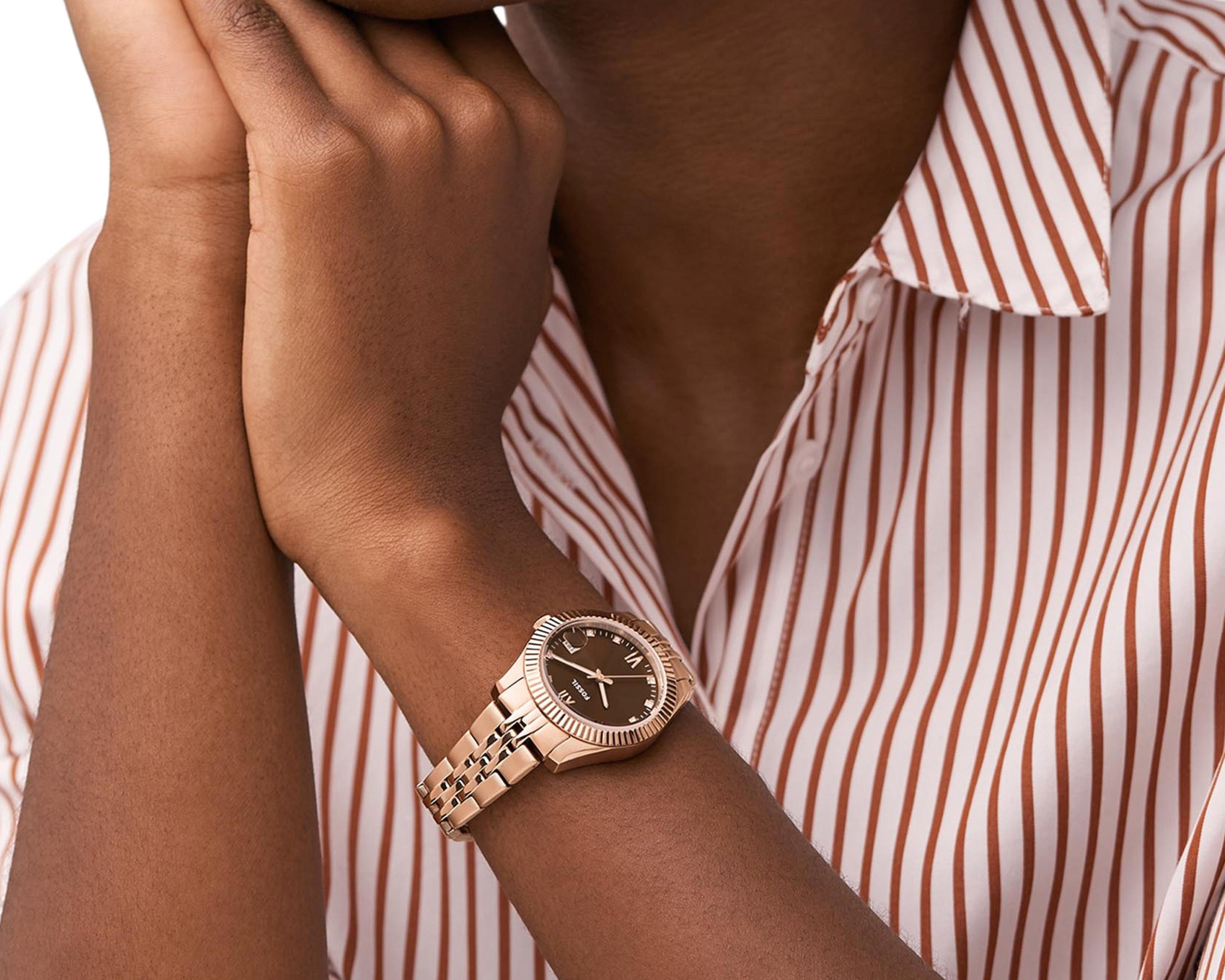 Foto 8 | Reloj Fossil ES5324 Oro Rosa