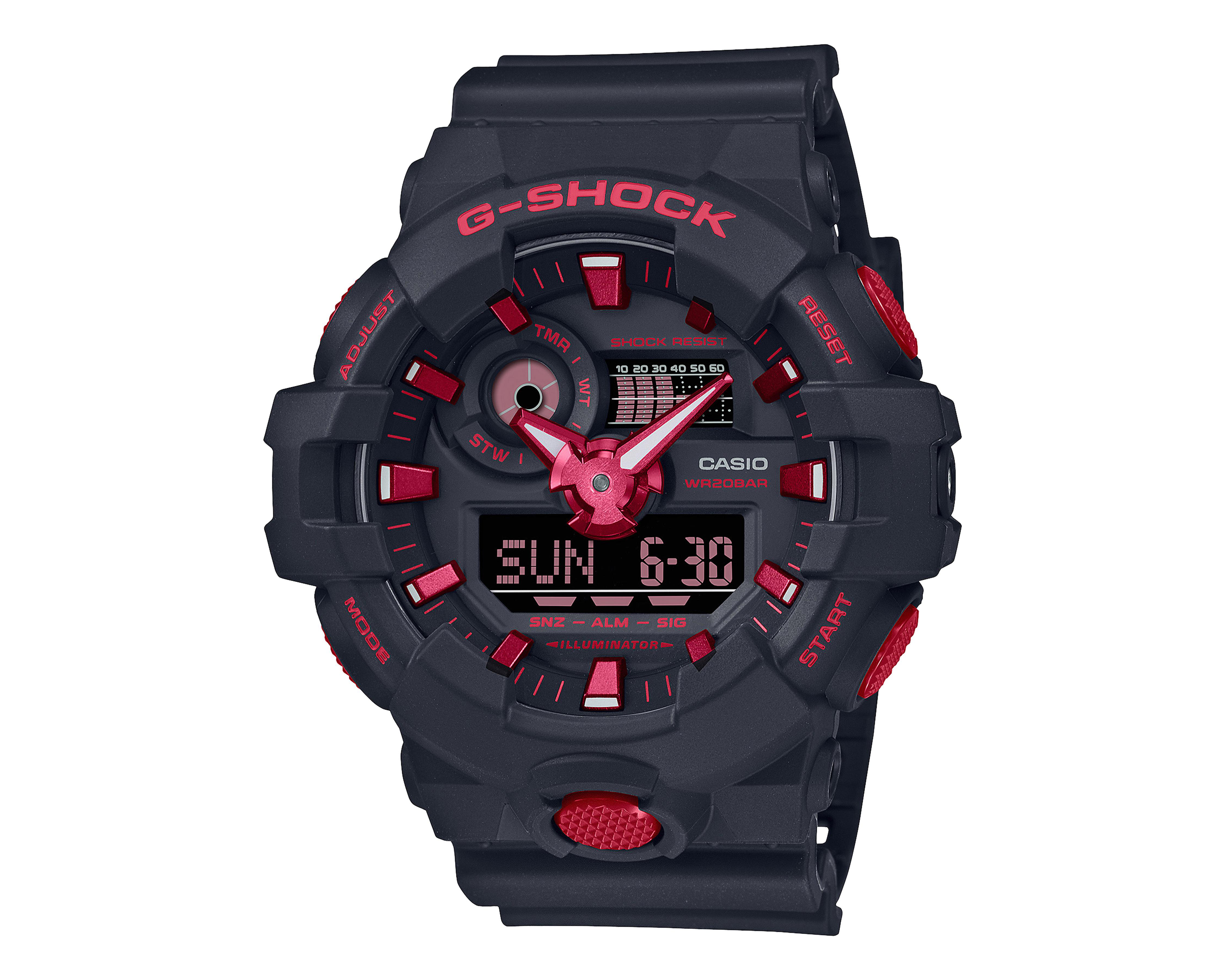 Foto 1 | Reloj Casio GA-700BNR-1ACR Negro