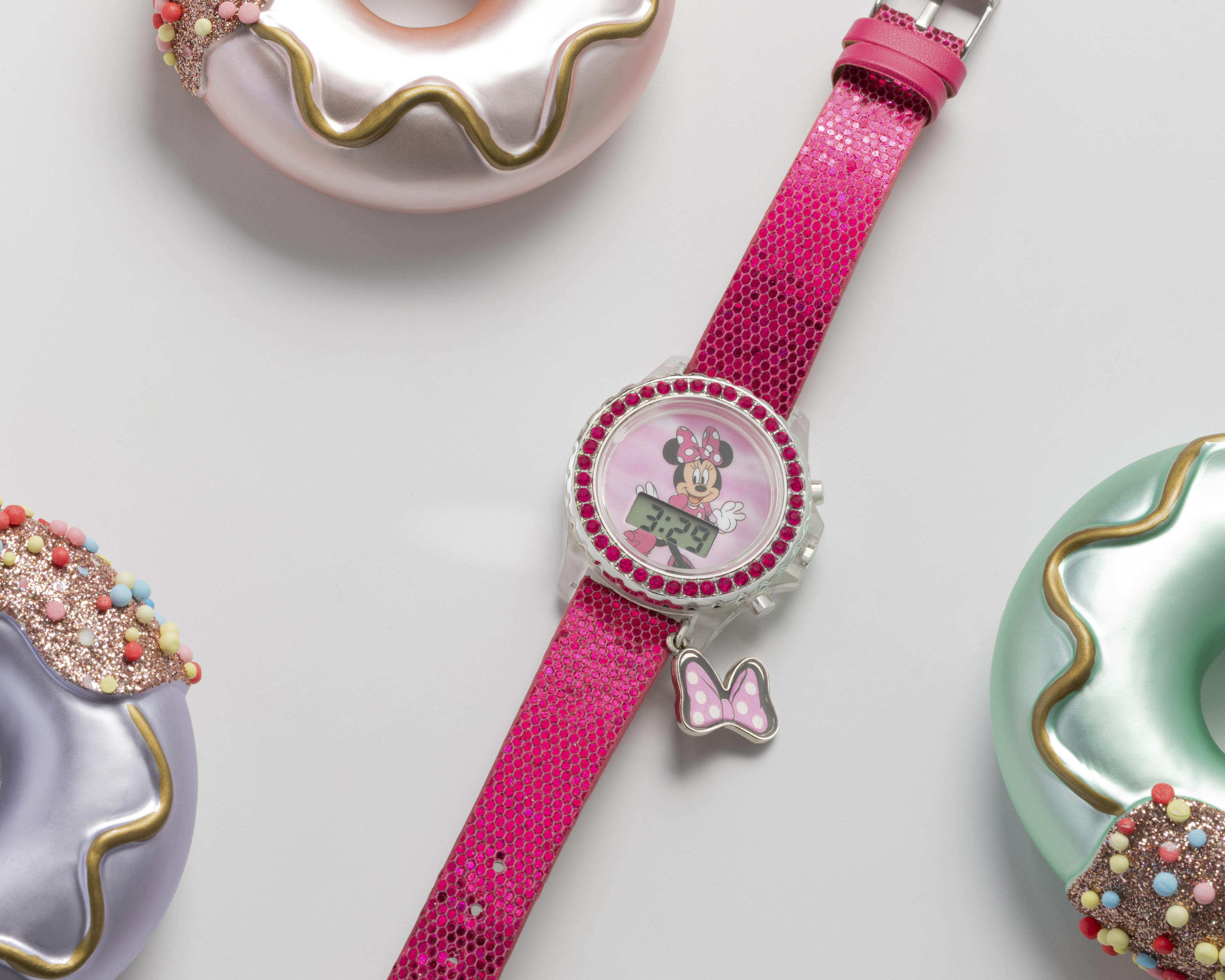 Foto 7 pulgar | Reloj Infantil Disney Minnie Mouse Rosa
