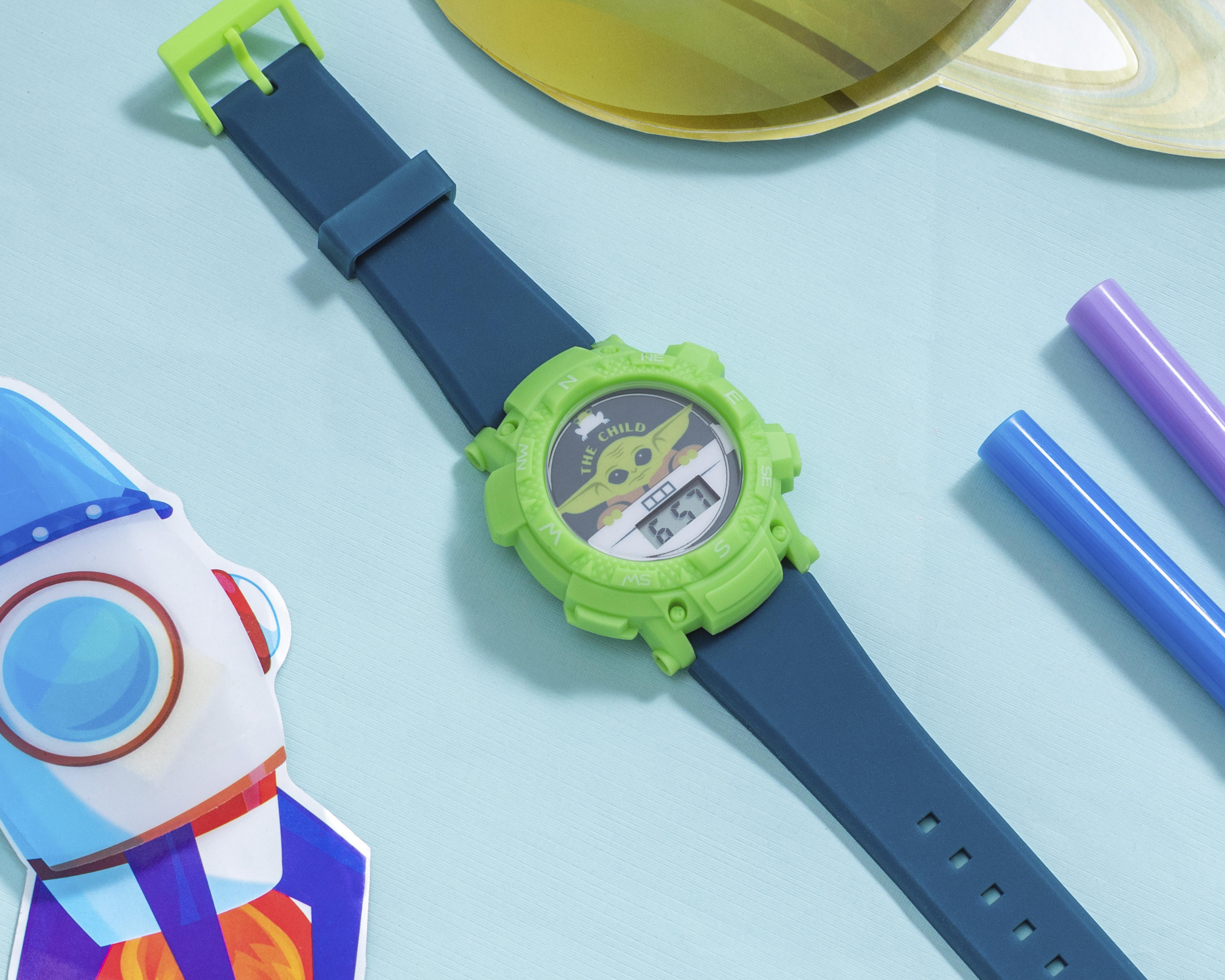 Foto 8 pulgar | Reloj Infantil Star Wars Baby Yoda Verde