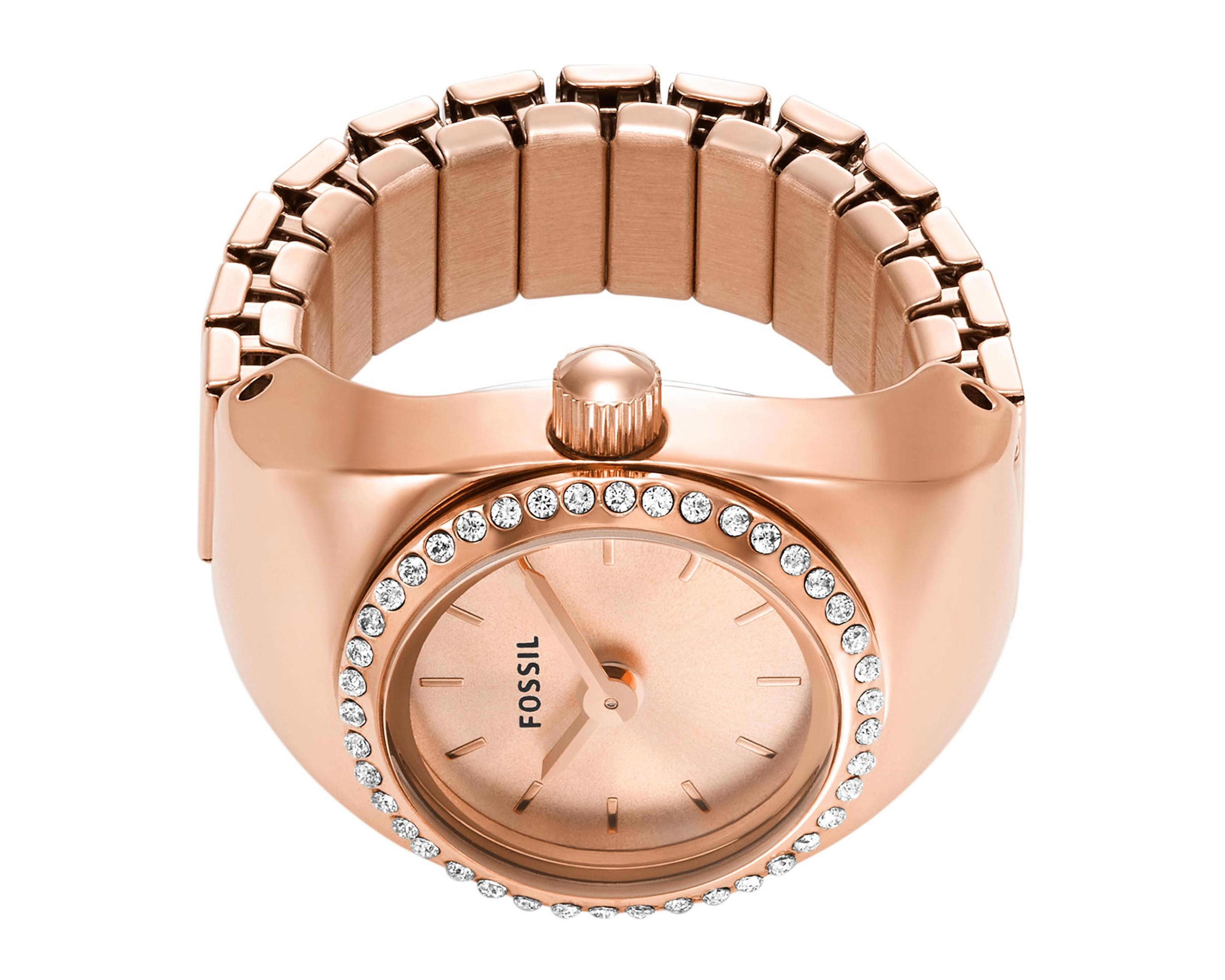 Foto 3 | Reloj de Anillo Fossil ES5320 Oro Rosa