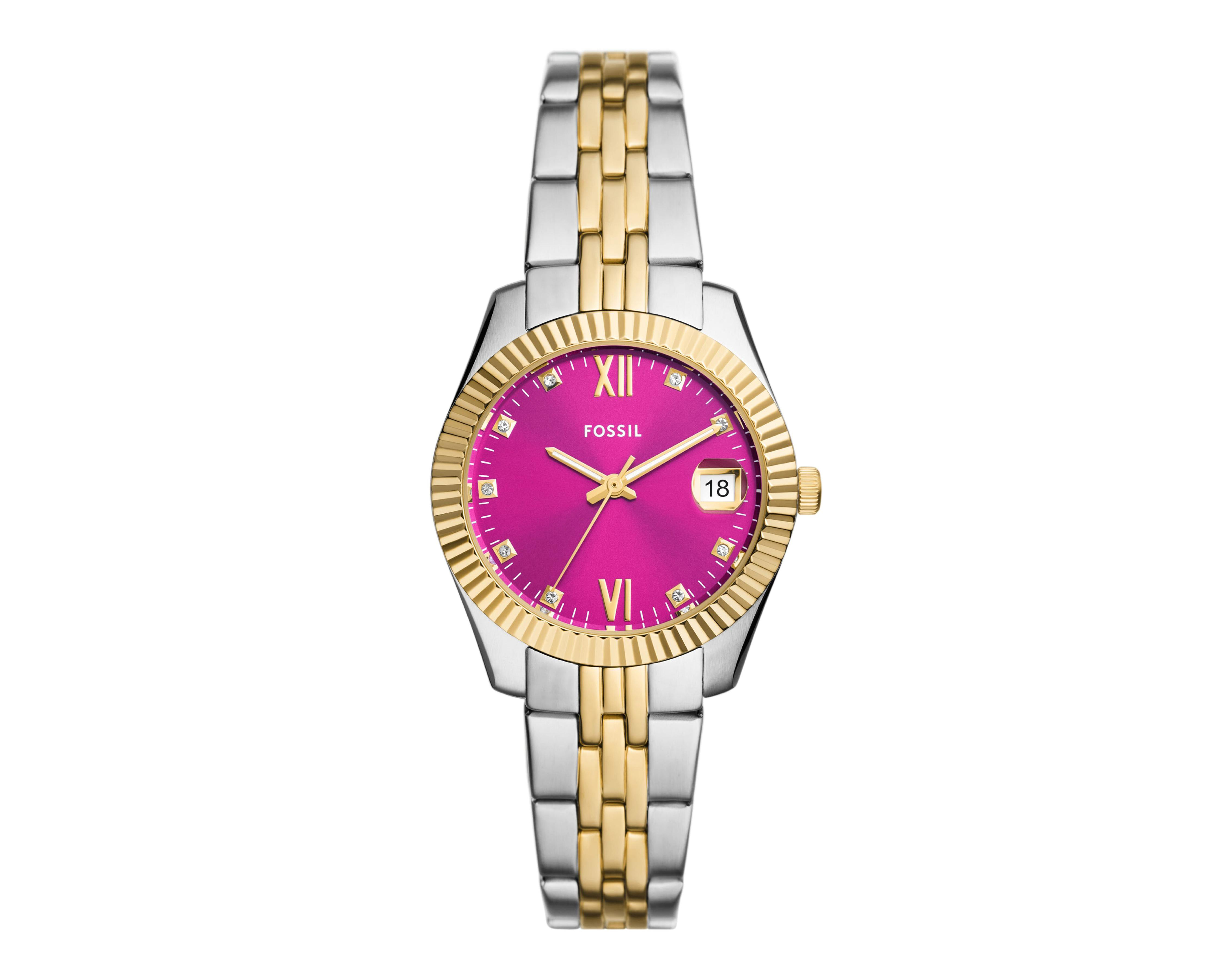Foto 2 pulgar | Reloj Fossil Scarlette ES5337 Dorado-Plateado
