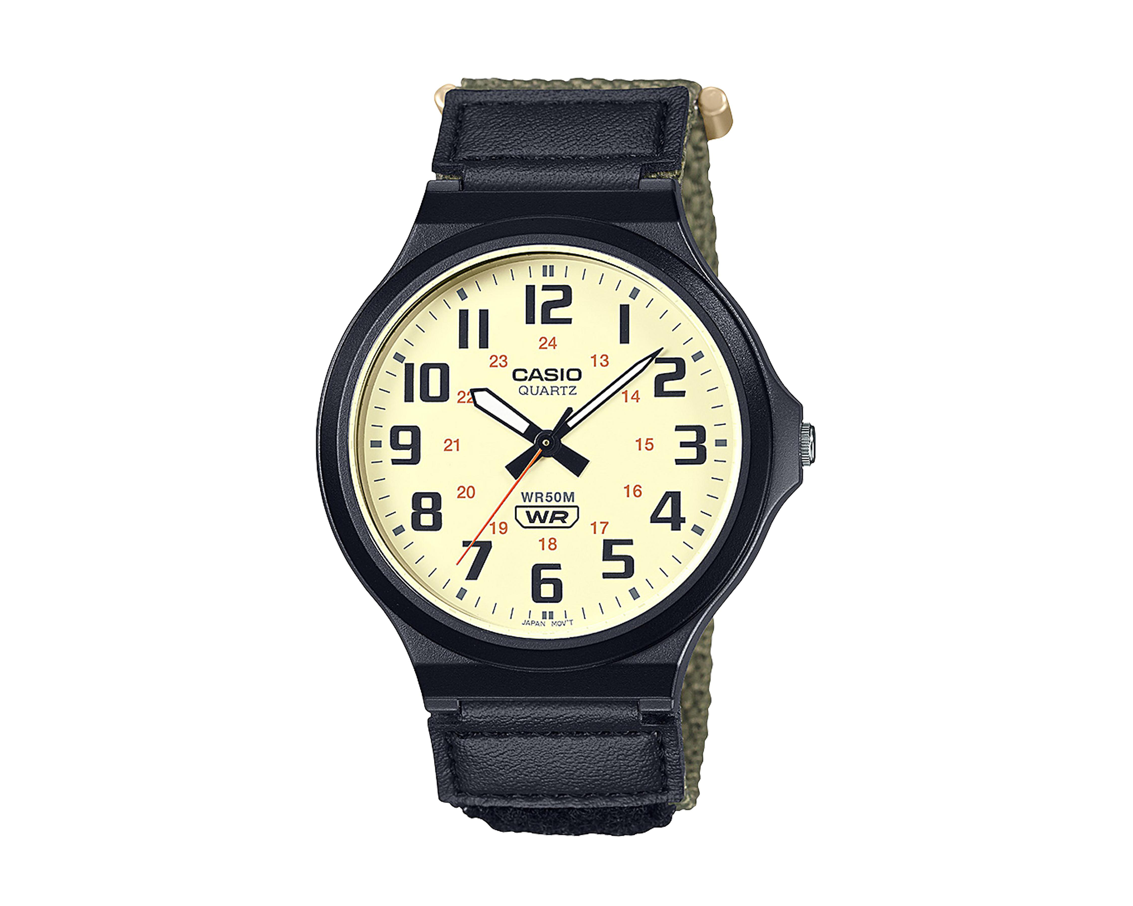 Reloj Casio MW-240B-3BVCF Café-Verde