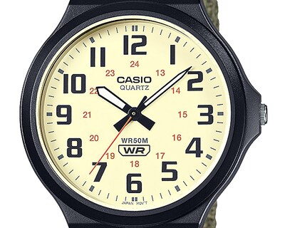 Foto 3 | Reloj para Hombre Casio MW-240B-3BVCF Café-Verde