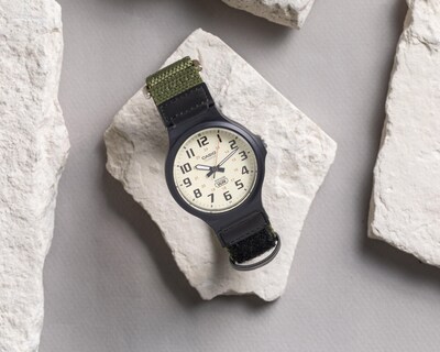 Foto 4 | Reloj para Hombre Casio MW-240B-3BVCF Café-Verde