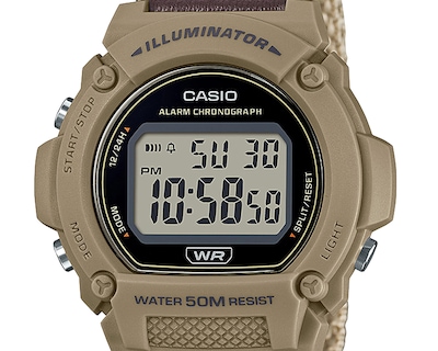 Foto 3 | Reloj para Hombre Casio MW-240B-3BVCF Café-Dorado
