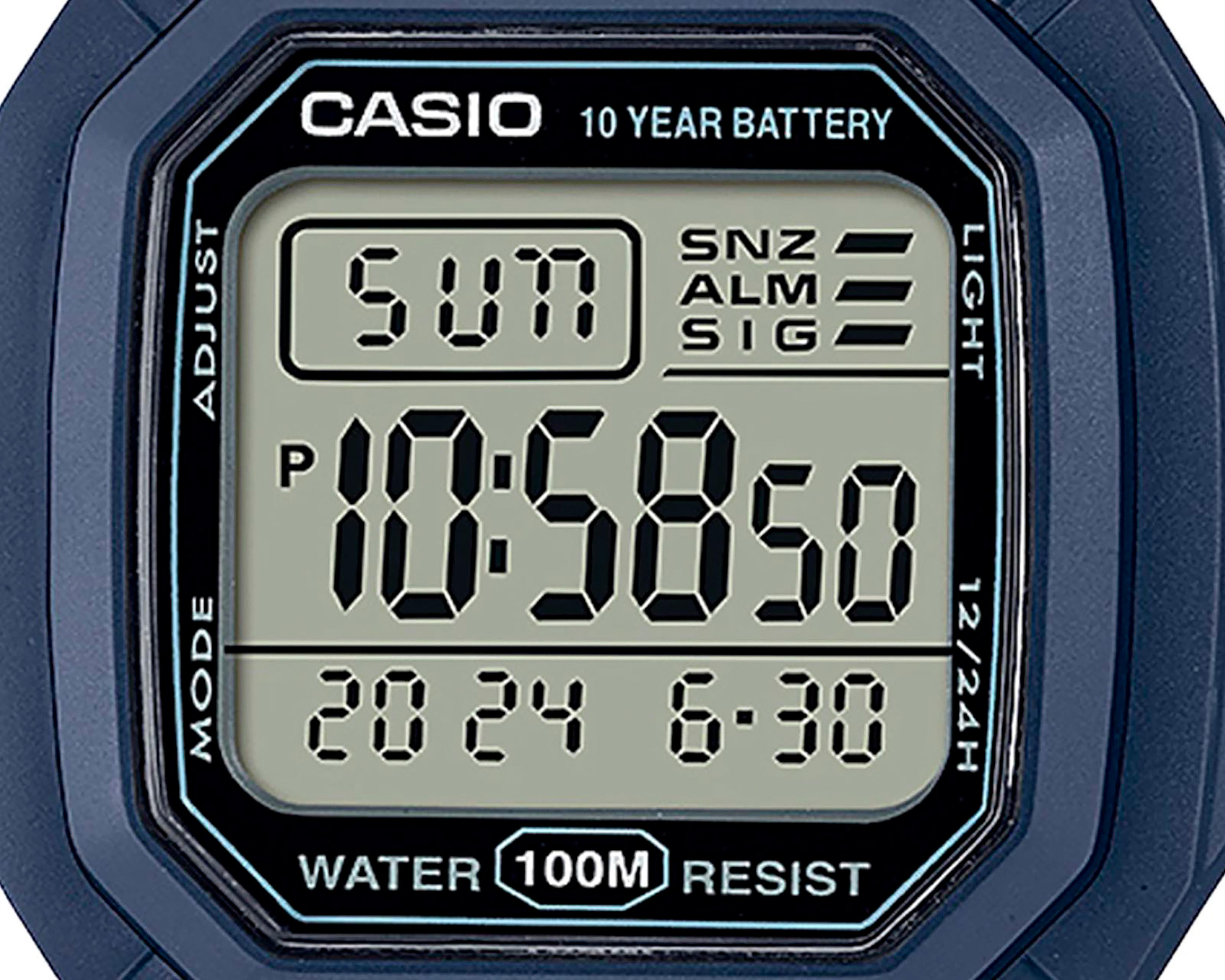 Foto 3 pulgar | Reloj Casio W800H-2AVCF Azul