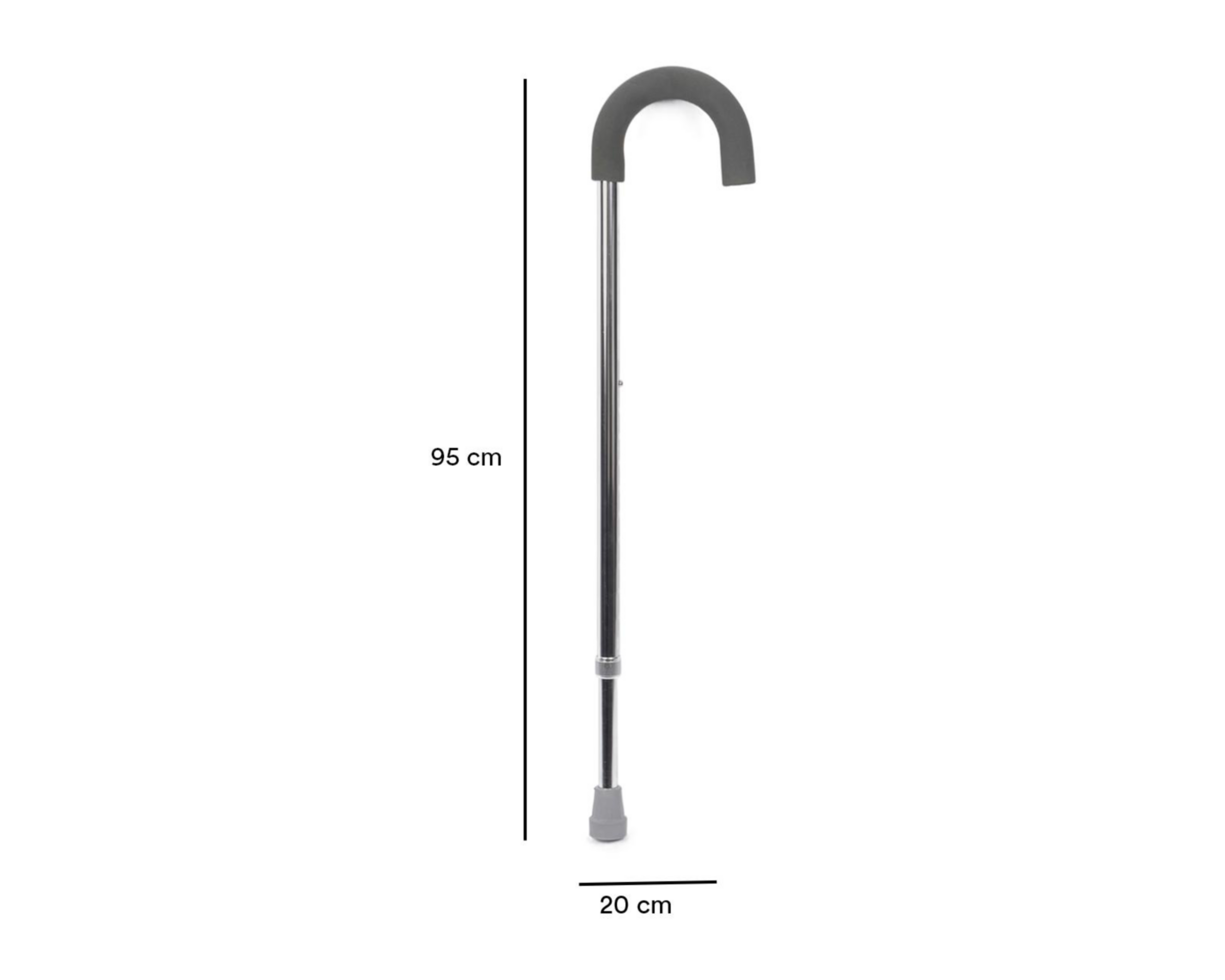 Foto 2 | Bastón Ortopédico de Aluminio Fisiocare Ajustable