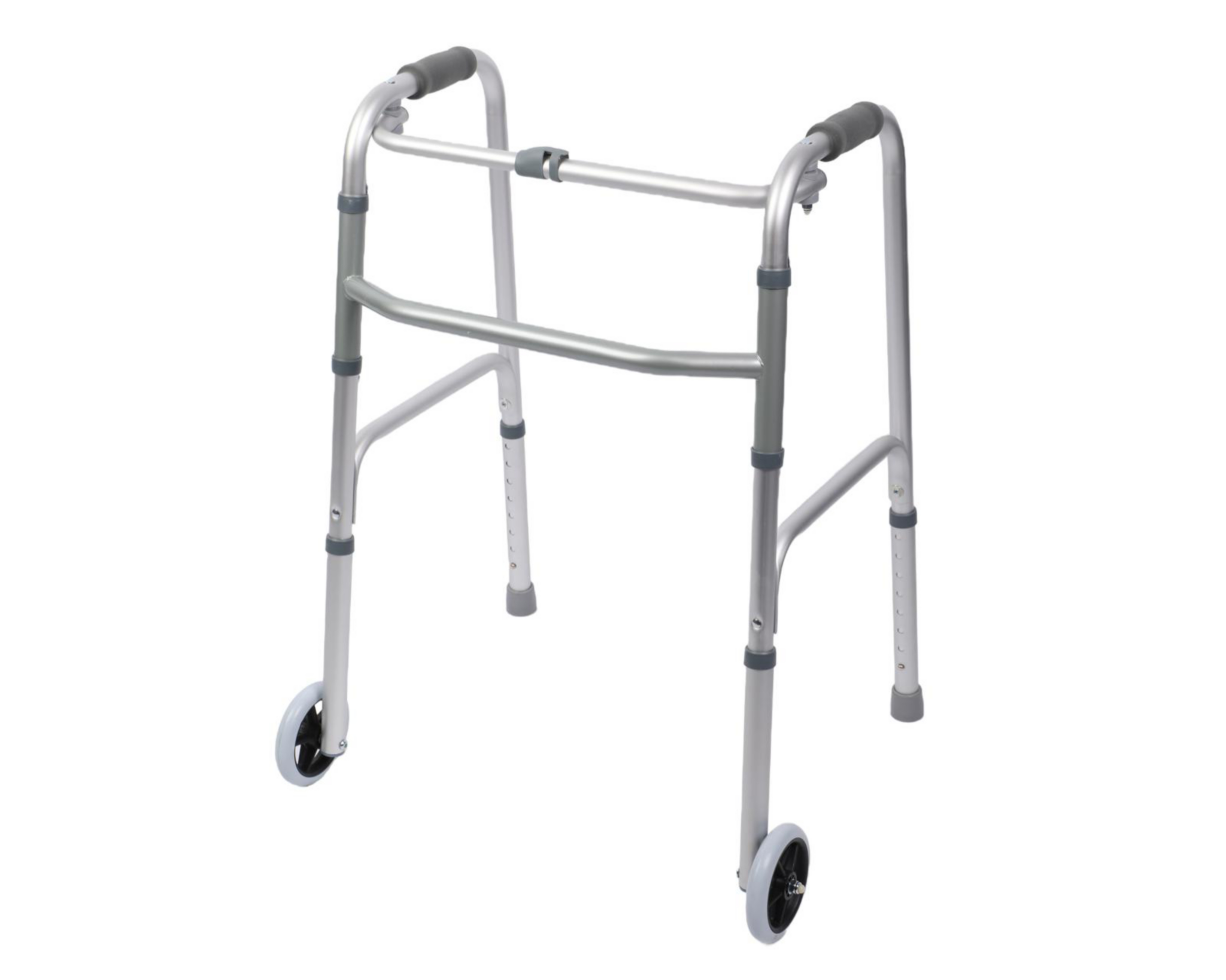 Andadera de Aluminio para Adulto Fisiocare Plegable 8 Niveles de Altura con Ruedas $899