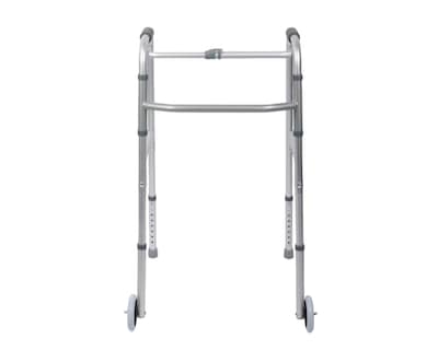 Foto 4 | Andadera de Aluminio para Adulto Fisiocare Plegable 8 Niveles de Altura con Ruedas