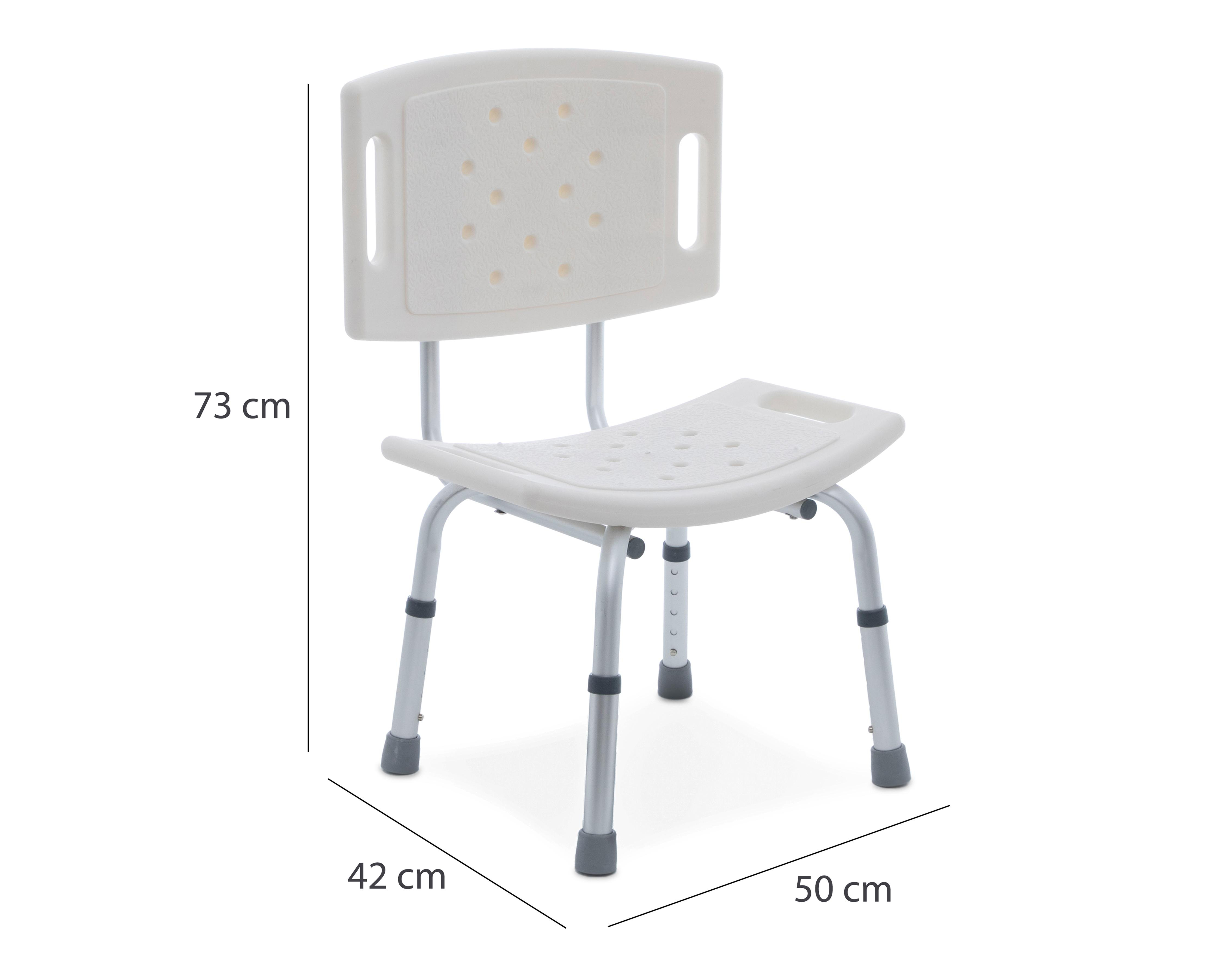 Foto 8 pulgar | Silla para Baño de Aluminio Fisiocare Ajustable