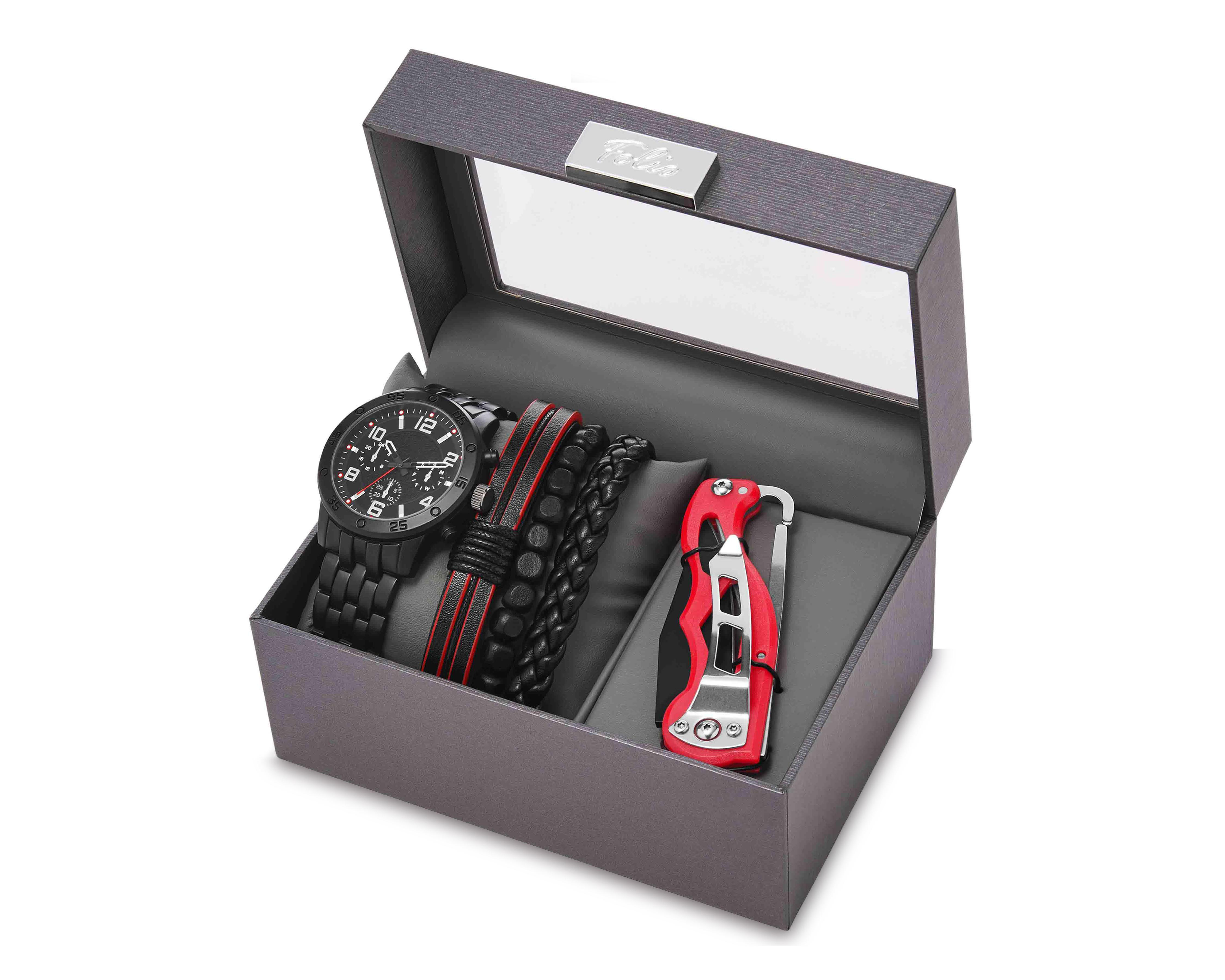 Foto 7 pulgar | Reloj Folio FMDAL1177 con 4 Accesorios