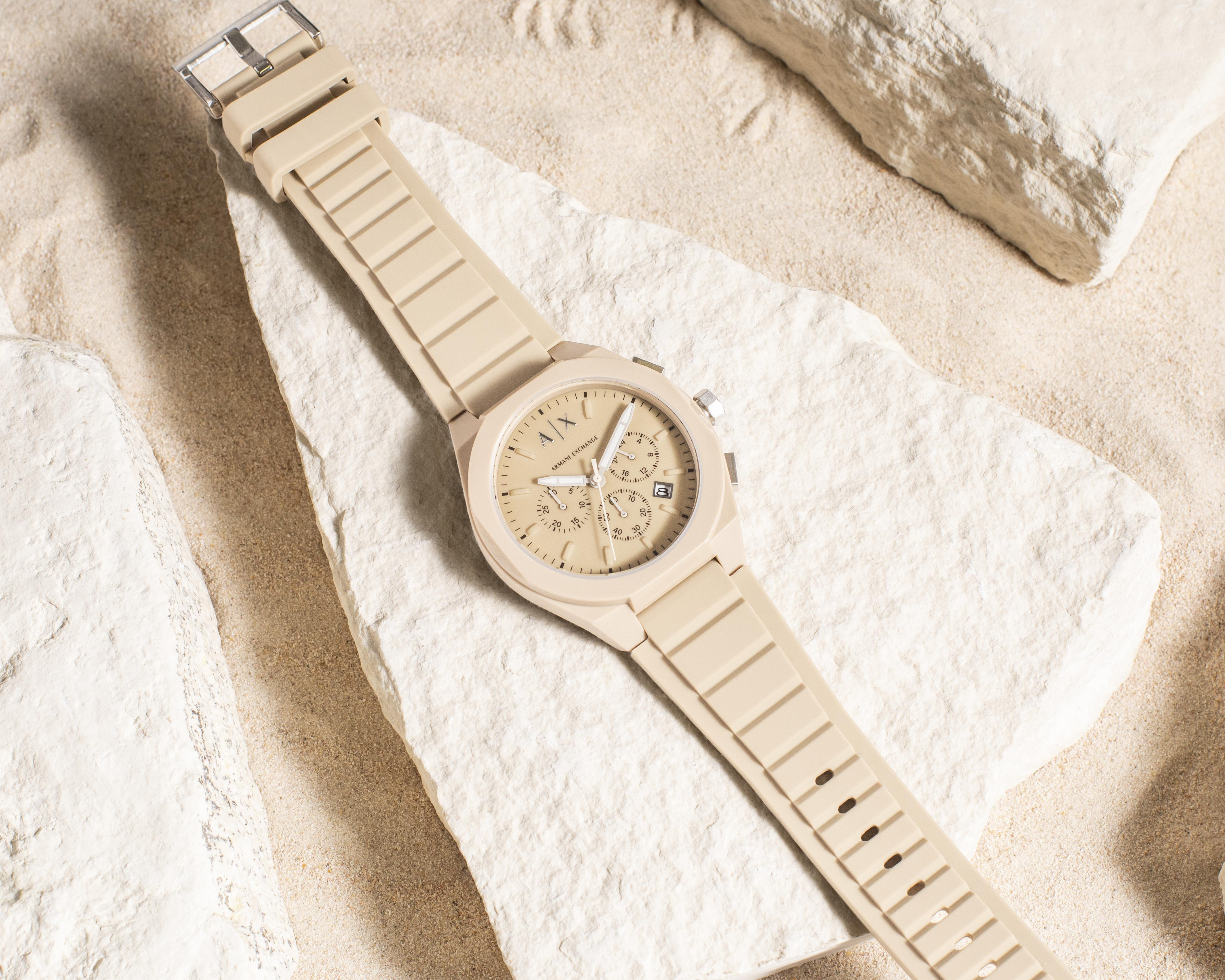 Foto 9 pulgar | Reloj Armani Exchange AX4162 Beige